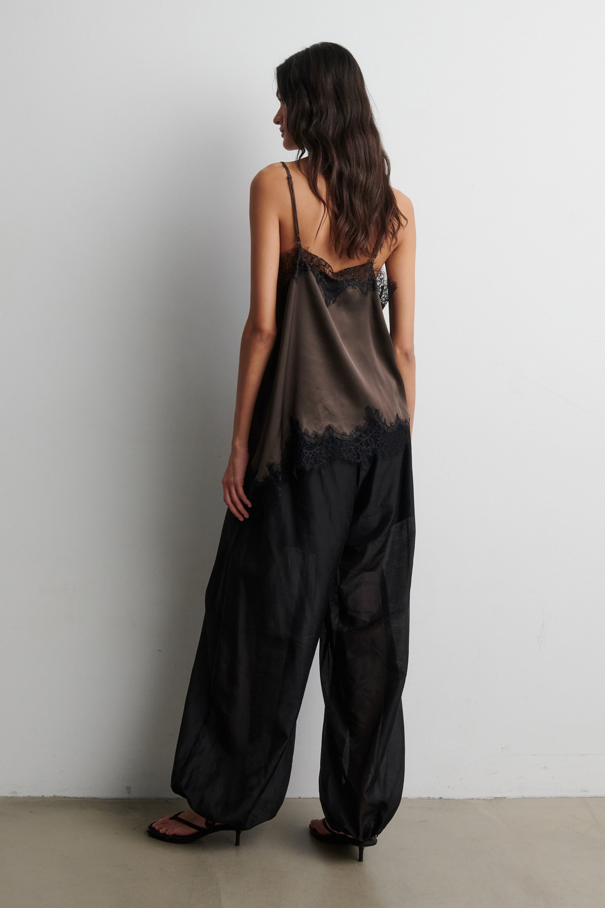 Lacia Contrast Strap Top - Wren