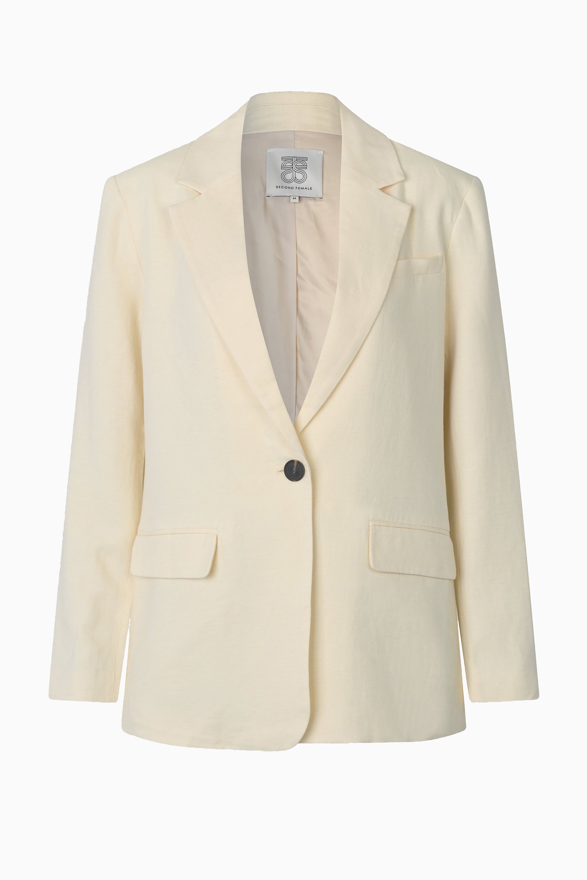 Lino New Fit Blazer - Alabaster Gleam