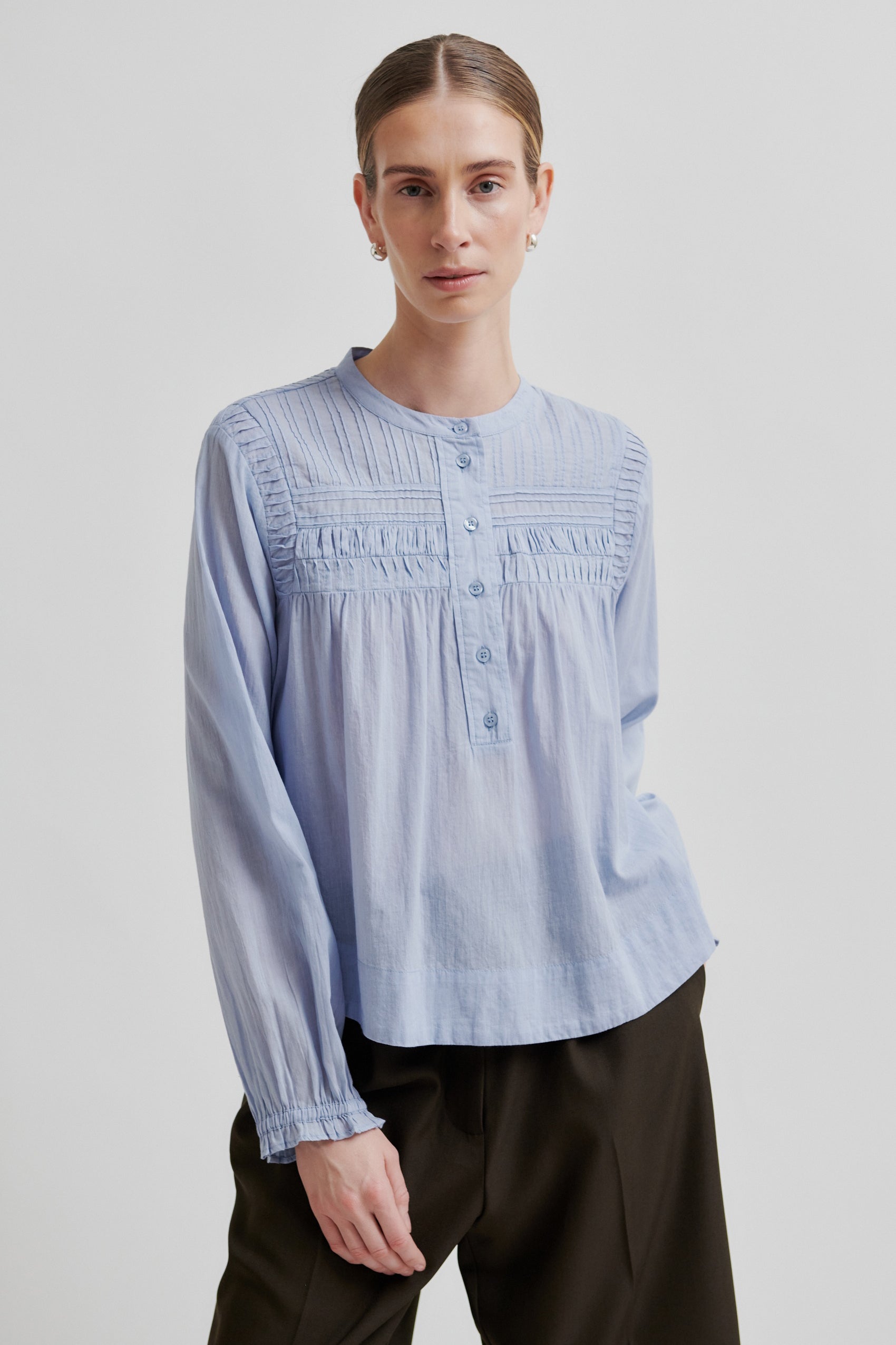 Maise Blouse - Brunnera Blue