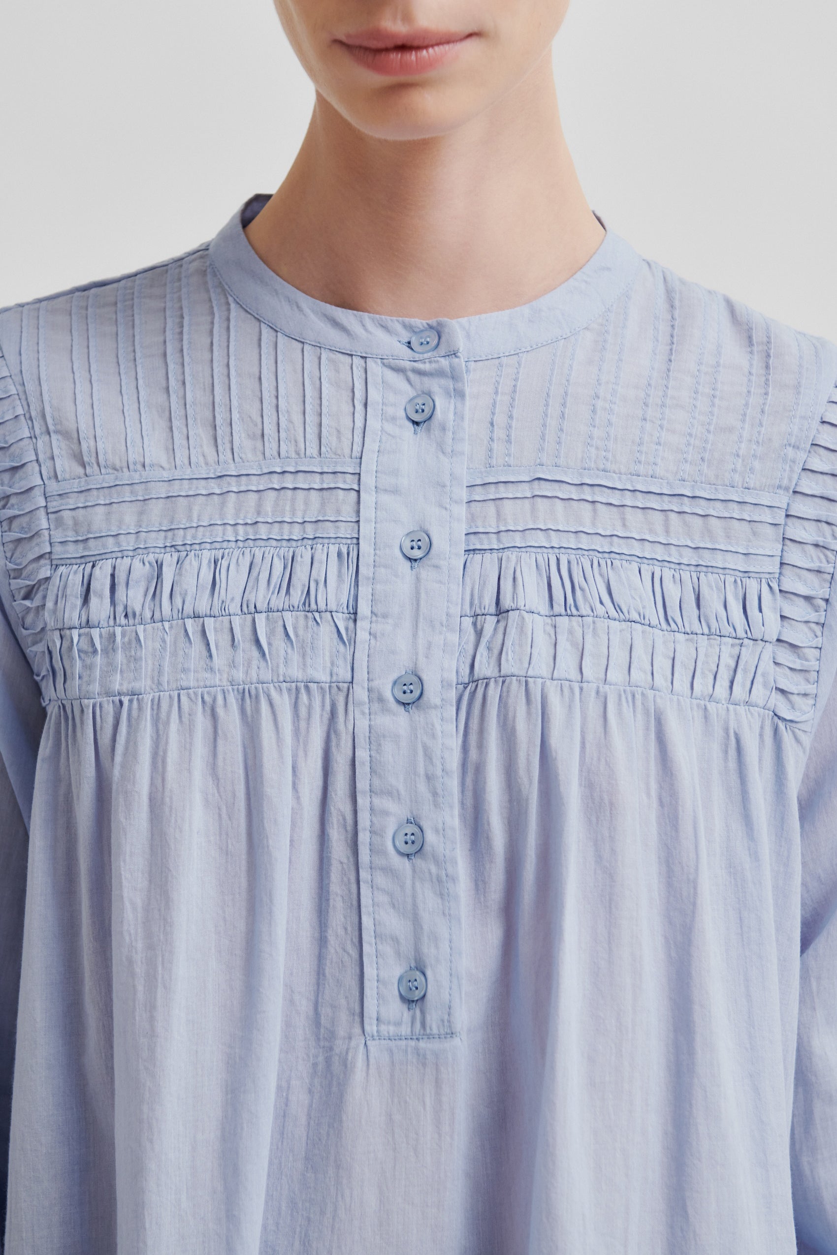 Maise Blouse - Brunnera Blue