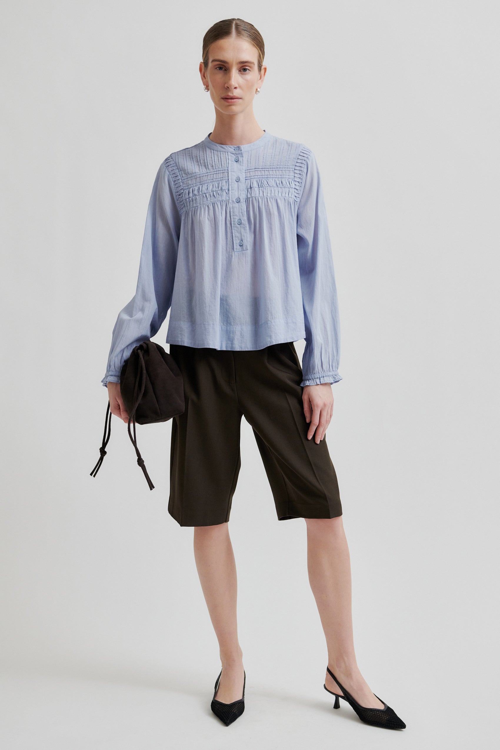 Maise Blouse - Brunnera Blue