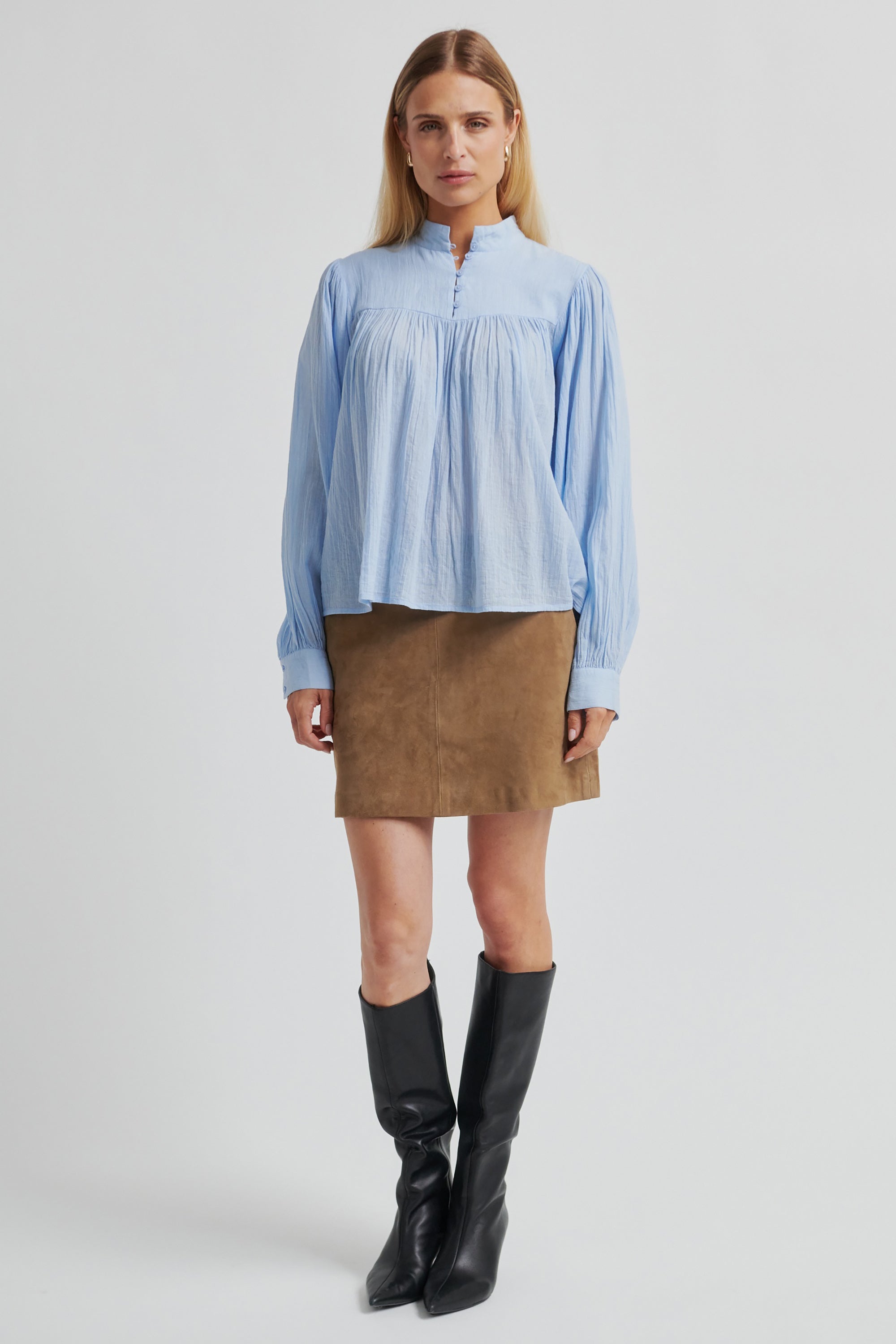 Ottilia Blouse - Halogen Blue