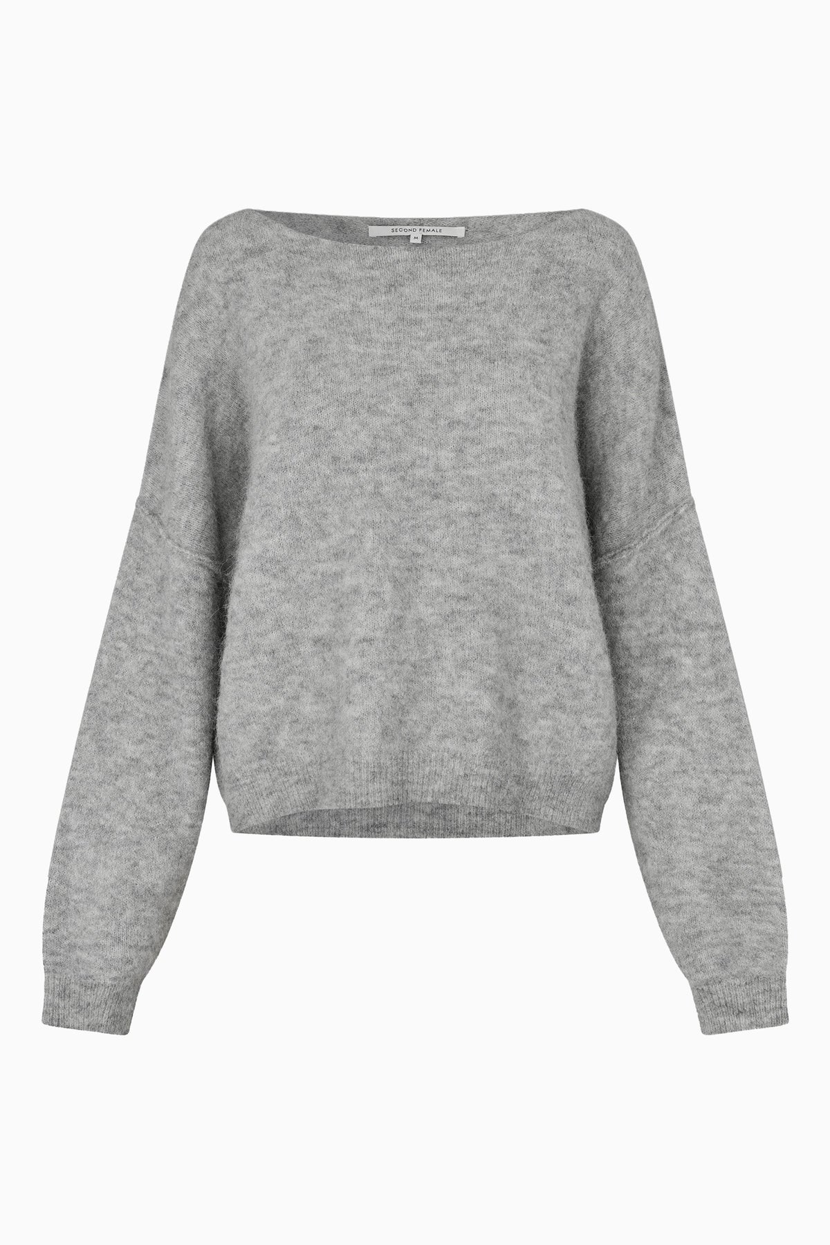 Pollenza Knit Pullover - Light Grey Melange