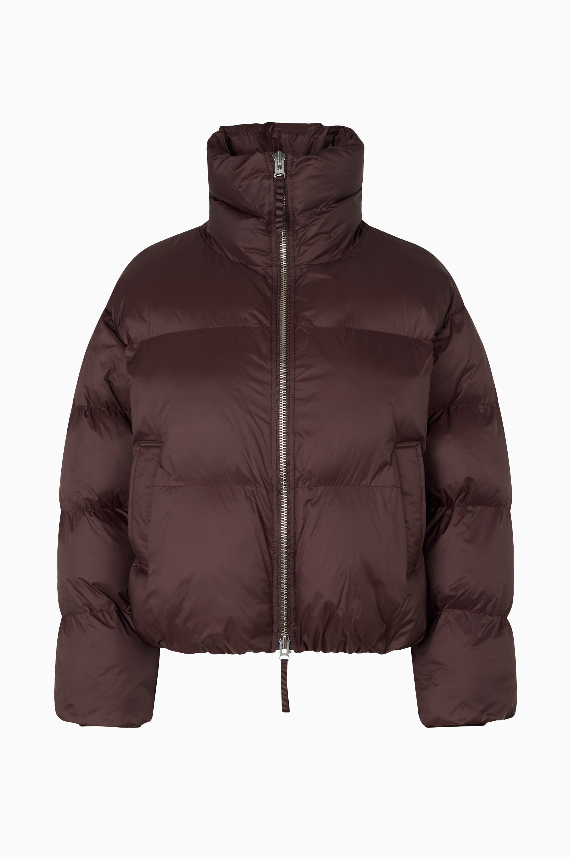 Riya Puffer Jacket - Chocolate Plum