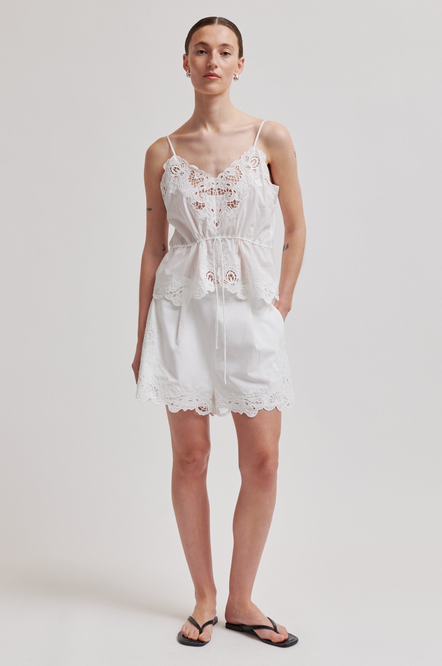 Shia Strap Top - White