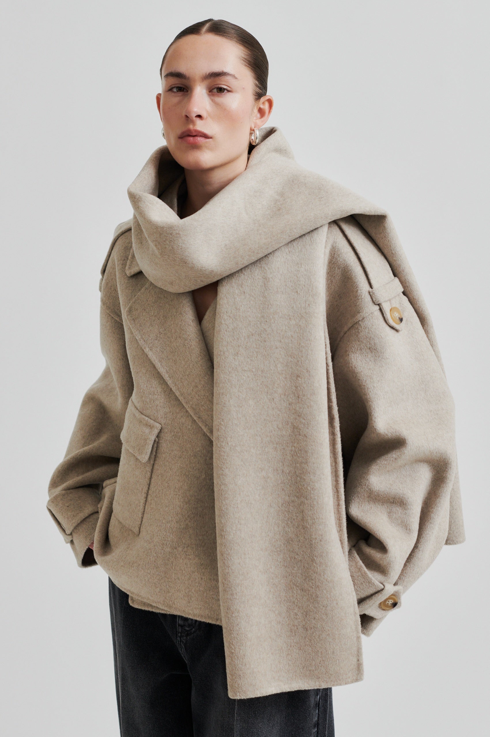 Walance Scarf - Beige Melange - RUM Amsterdam