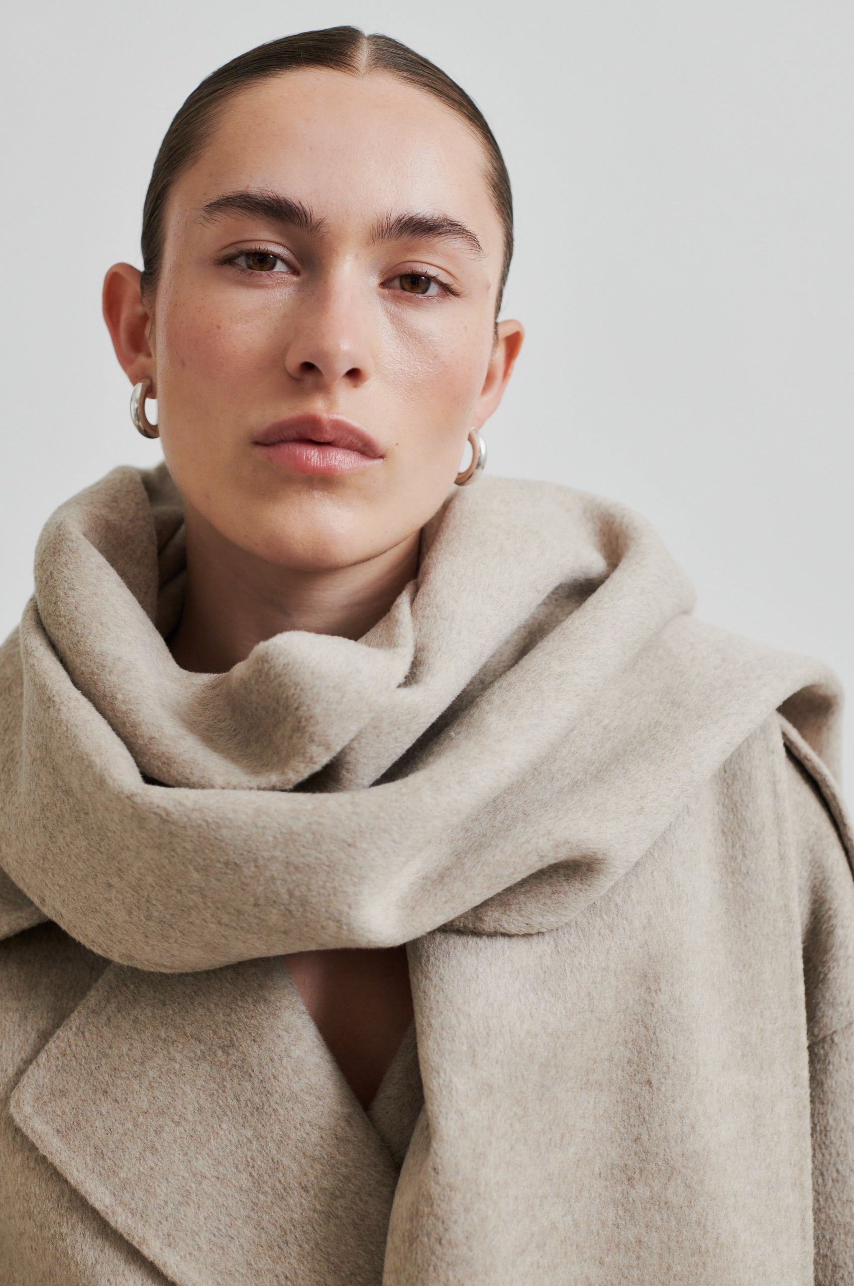 Walance Scarf - Beige Melange - RUM Amsterdam