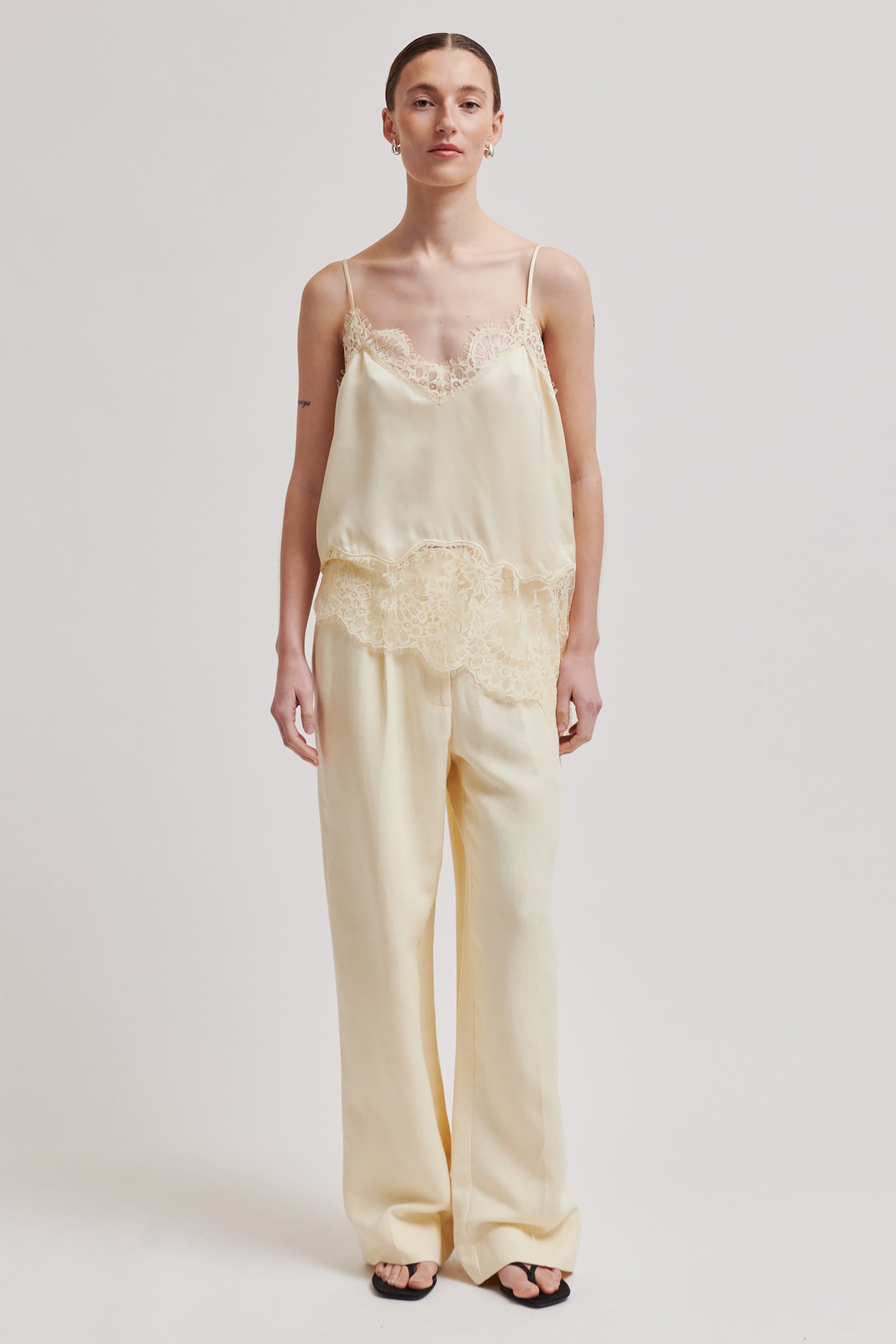Wilina Strap Top - Alabaster Gleam