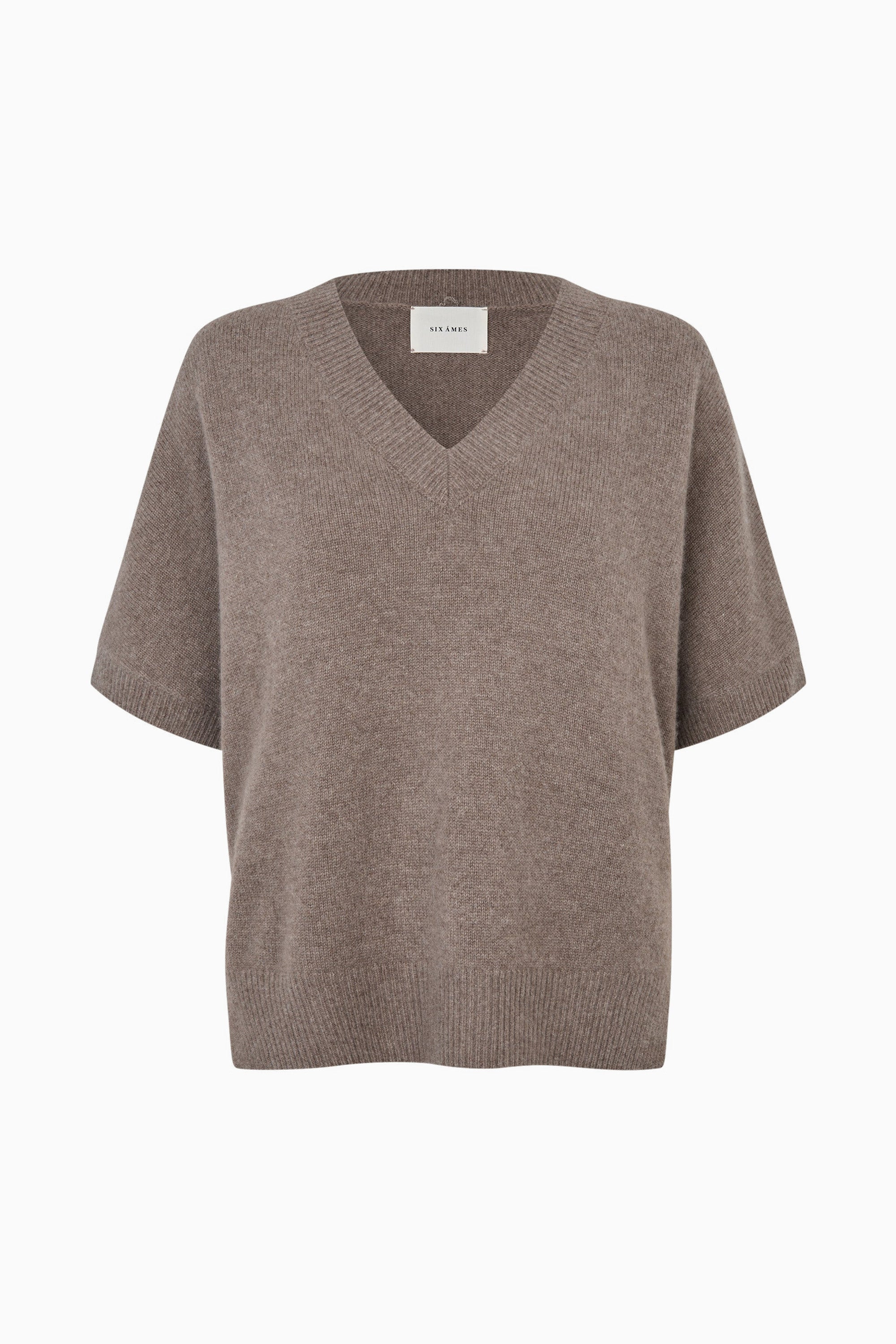 Helle Top - Brown Taupe Melange
