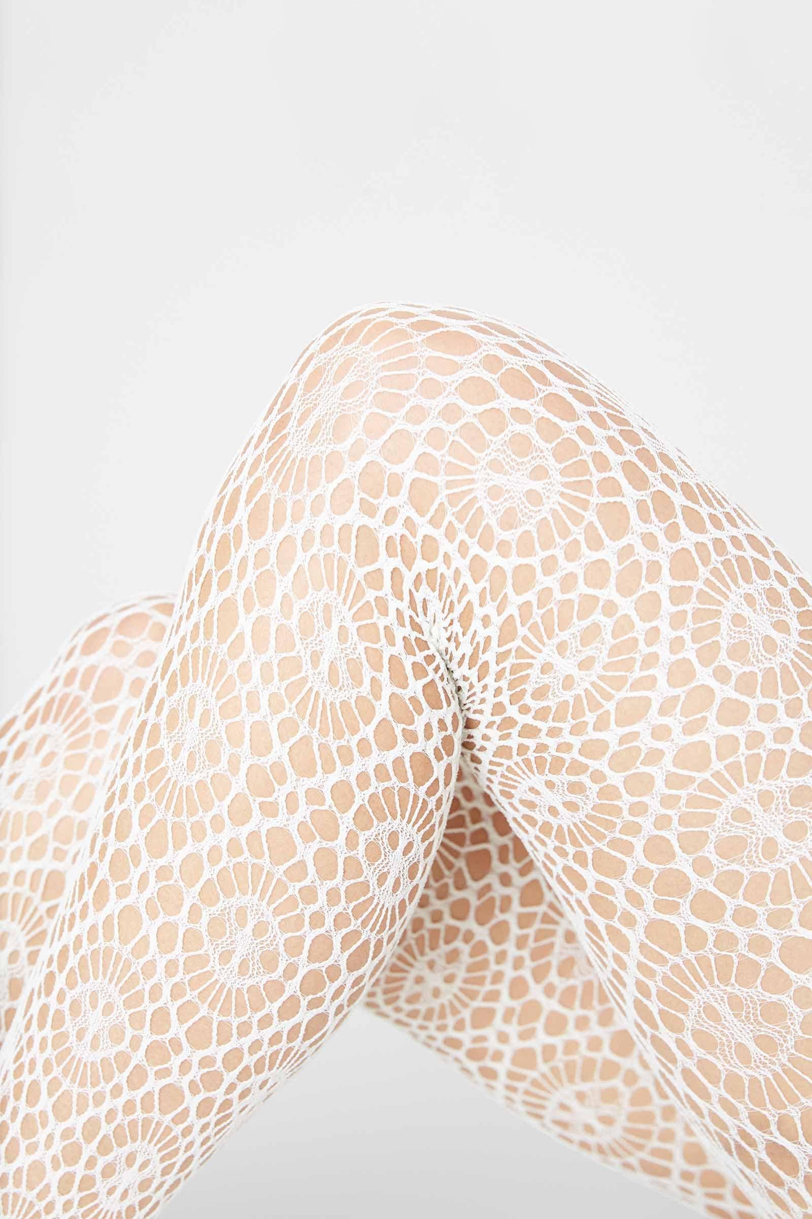 Lykke Net Tights - Ivory - RUM Amsterdam