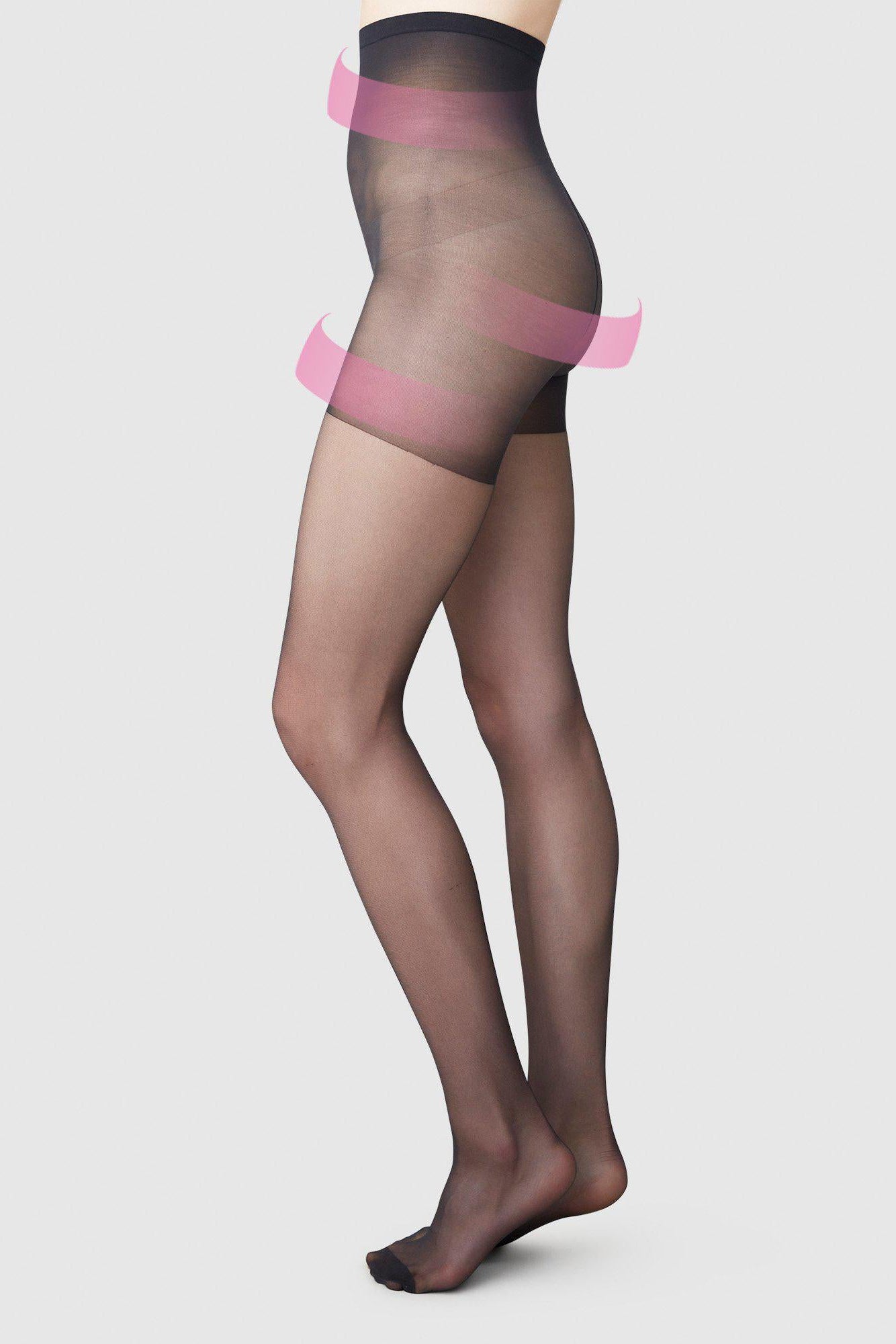 Tuva Sculpting Tights - Black - RUM Amsterdam