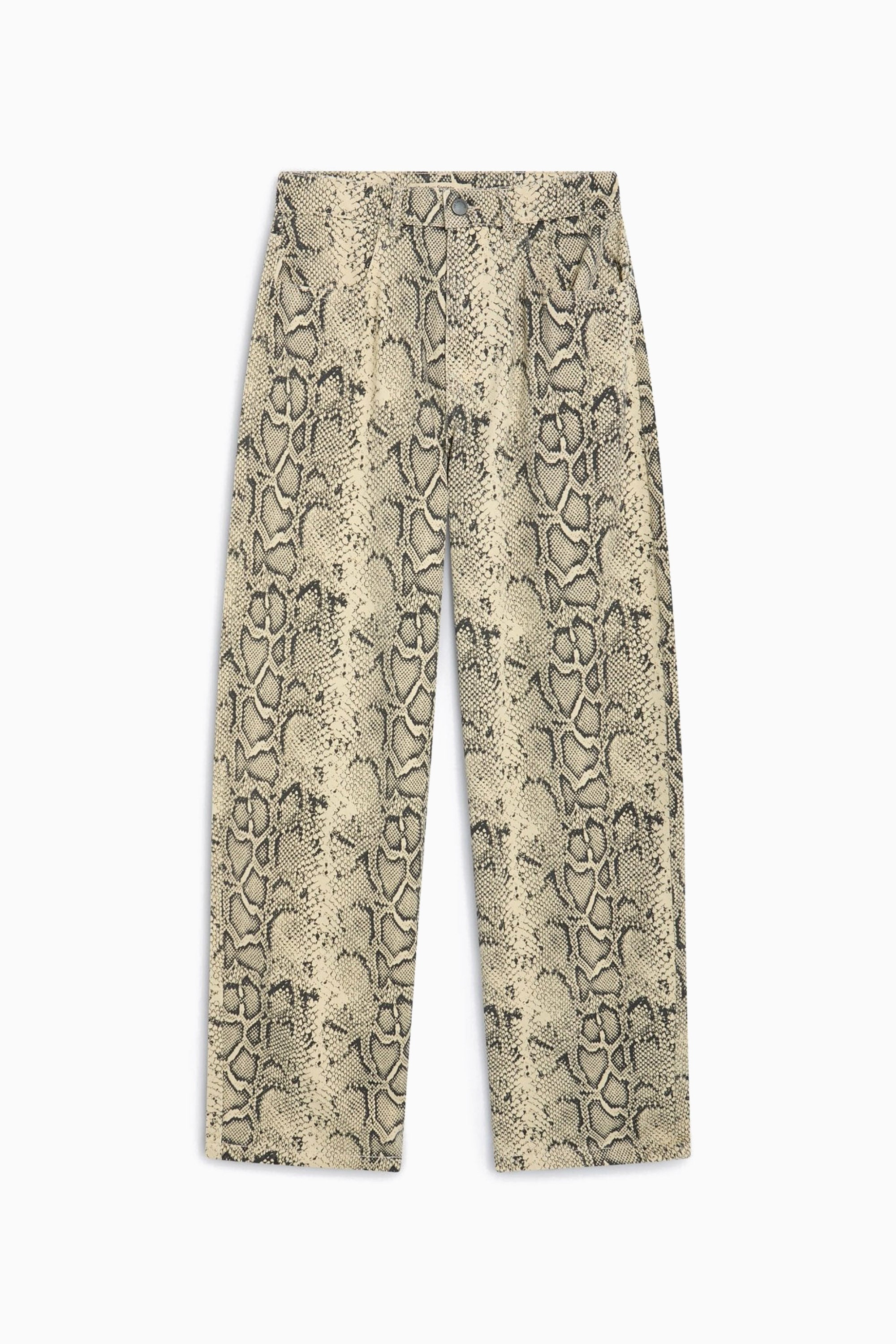 Barrel Jeans - Snake Print