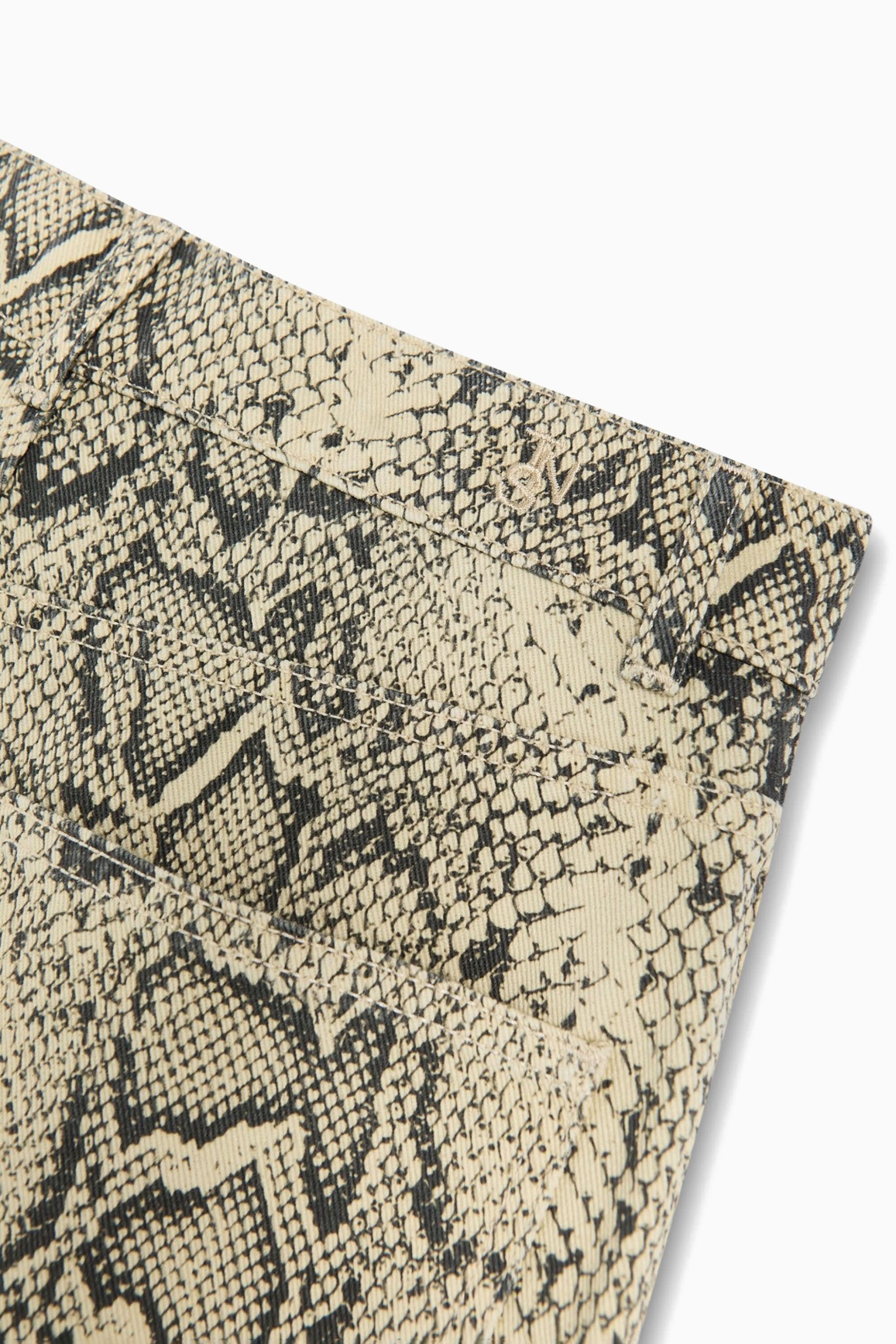 Barrel Jeans - Snake Print