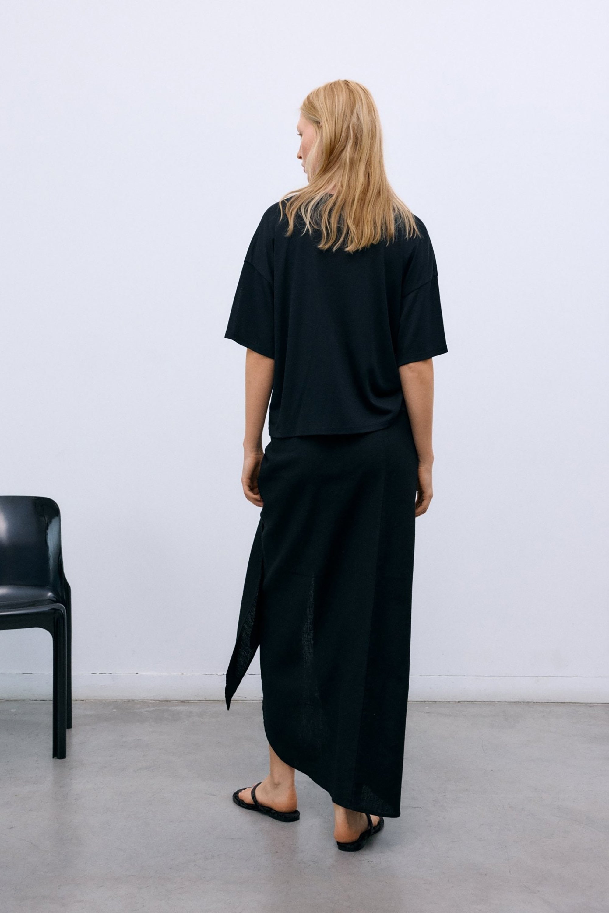 Melissa Wrap Skirt - Midnight Black