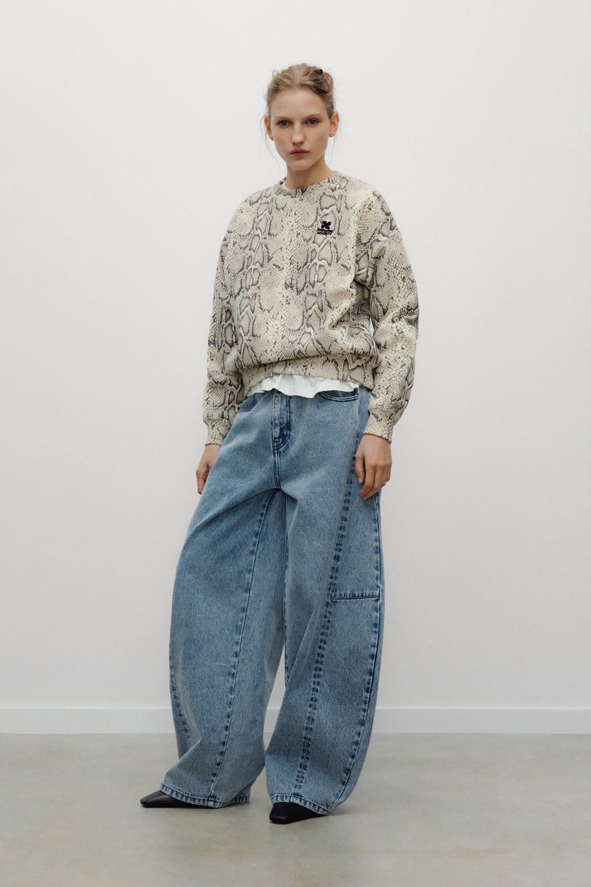 TNS Logo Sweatshirt - Snake Print