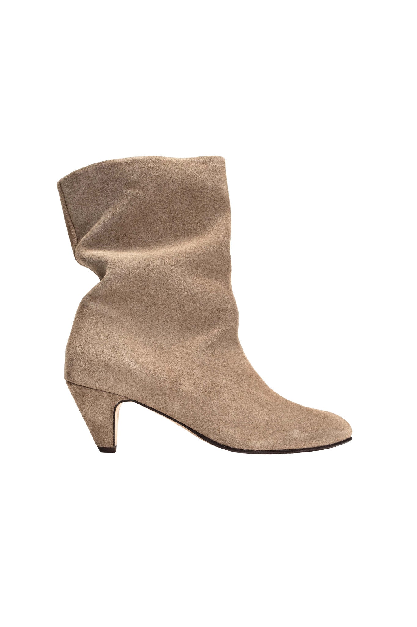 Anonymous Copenhagen Vully 50 Stiletto Suede Boot Mushroom RUM