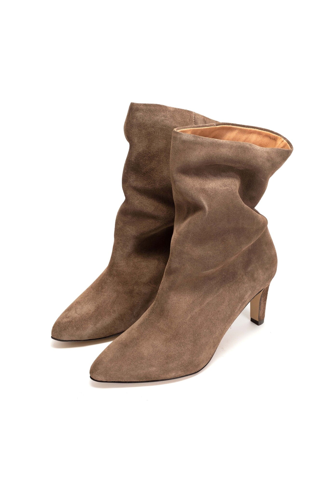 Vully 75 Stiletto Boots - Dark Taupe