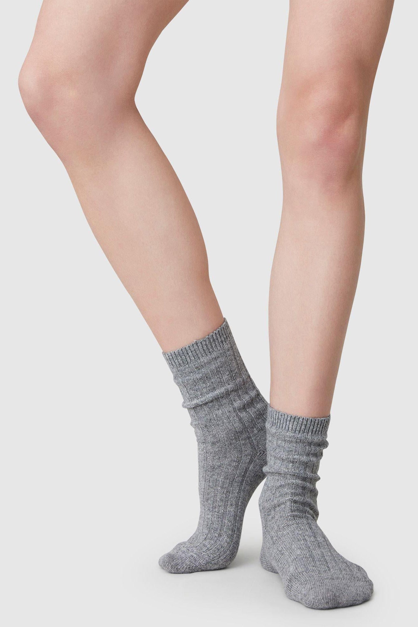 Bodil Chunky Socks - Grey