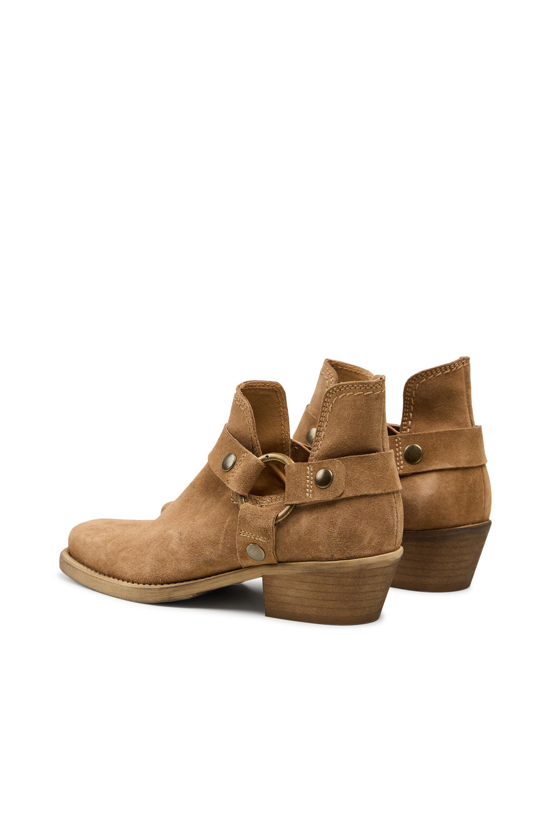 Lauryn Leather Boot - Taupe Suede