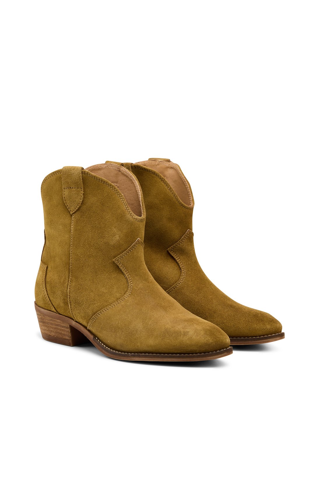 Pavement Clarice Leather Boot - Khaki Suede - RUM Amsterdam