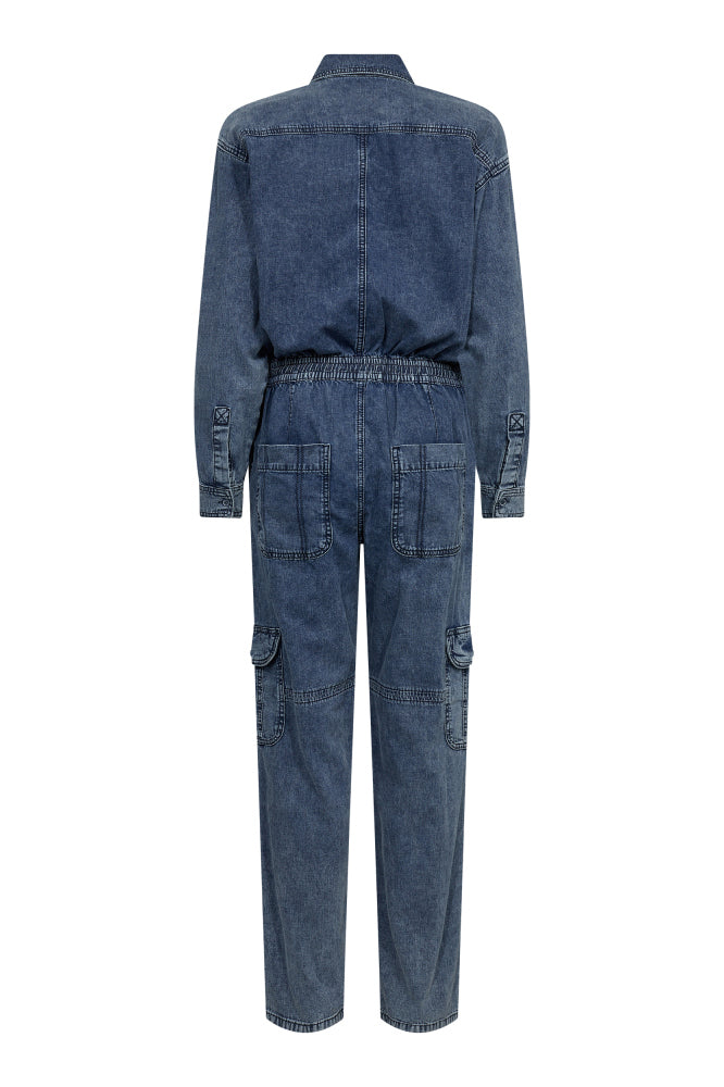 Co'Couture Benson Boiler Suit - Blue Stonewash - RUM Amsterdam