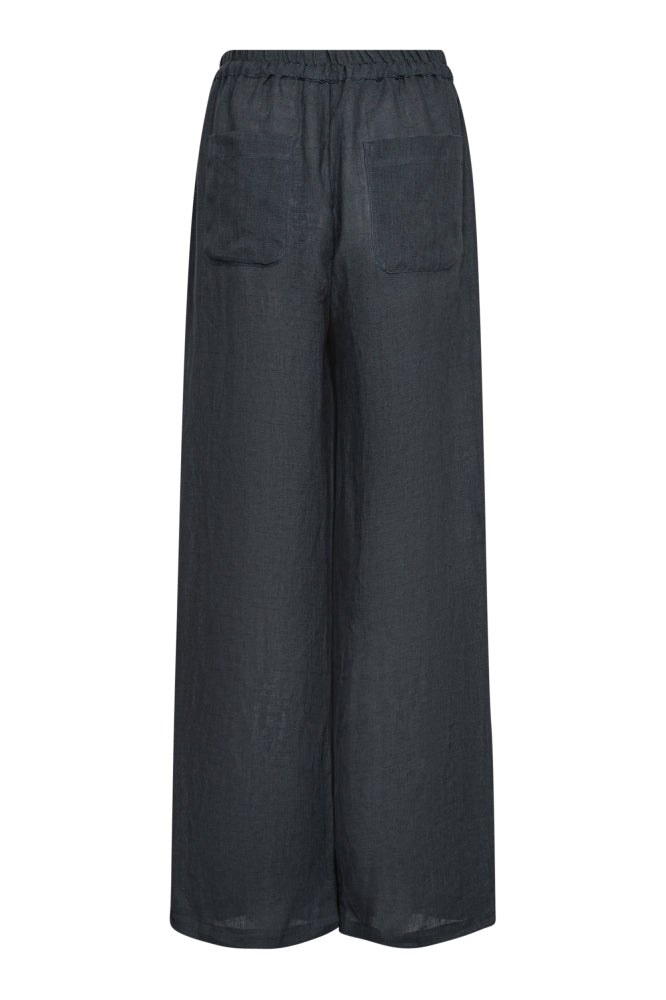 Co'Couture Loise Linen Long Pant - Ink - RUM Amsterdam