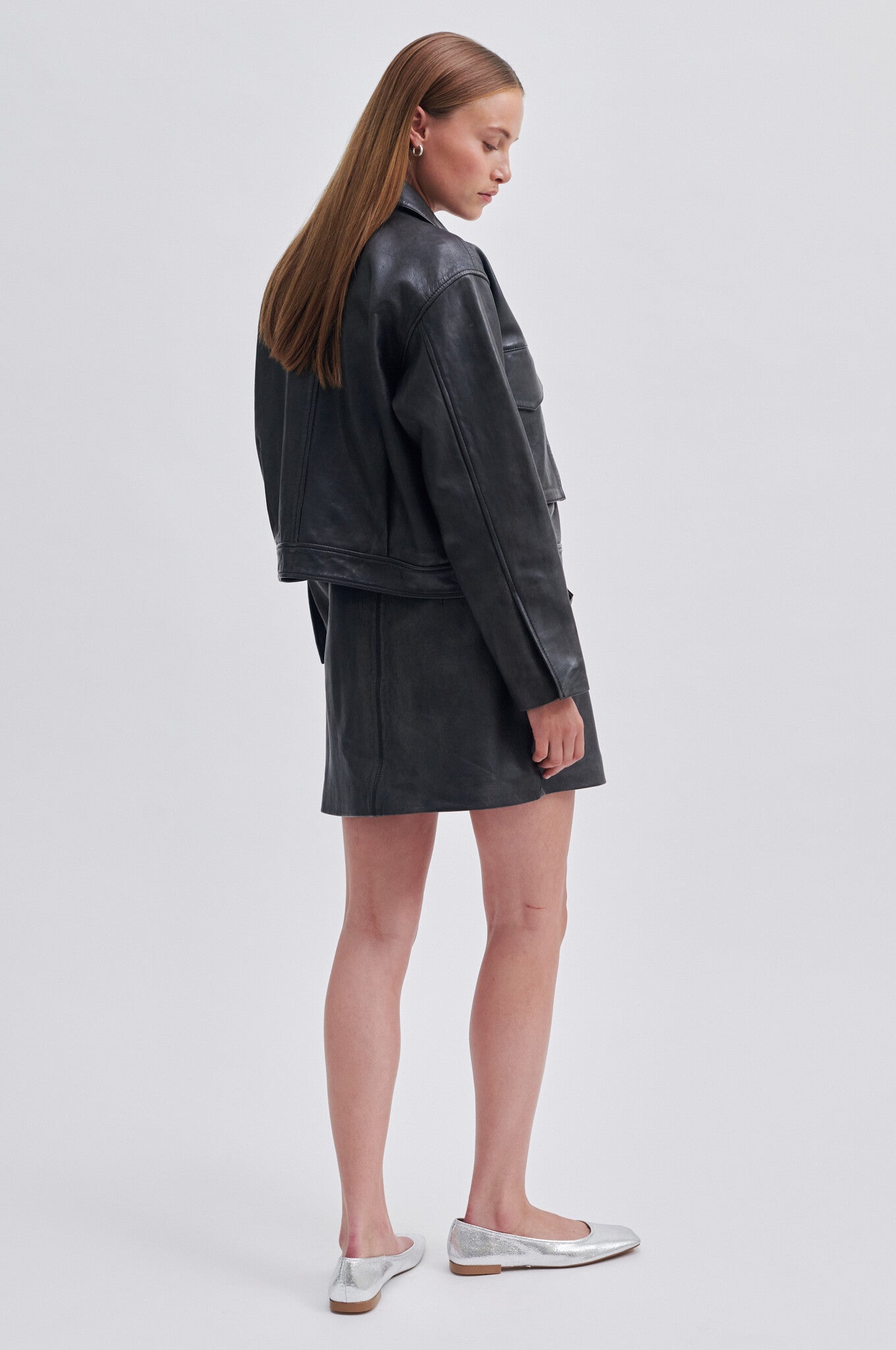 Lato Leather Jacket - Black