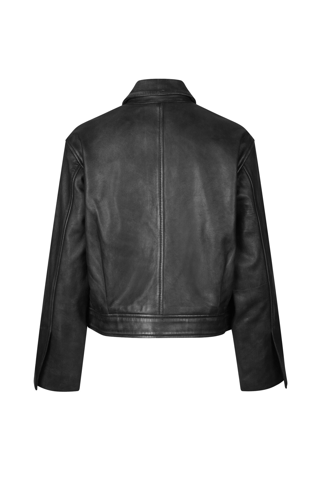 Lato Leather Jacket - Black