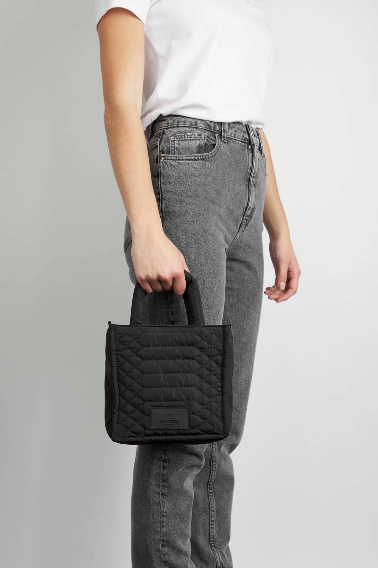 Markberg Vika Mini Bag - Snake Quilt Black - RUM Amsterdam