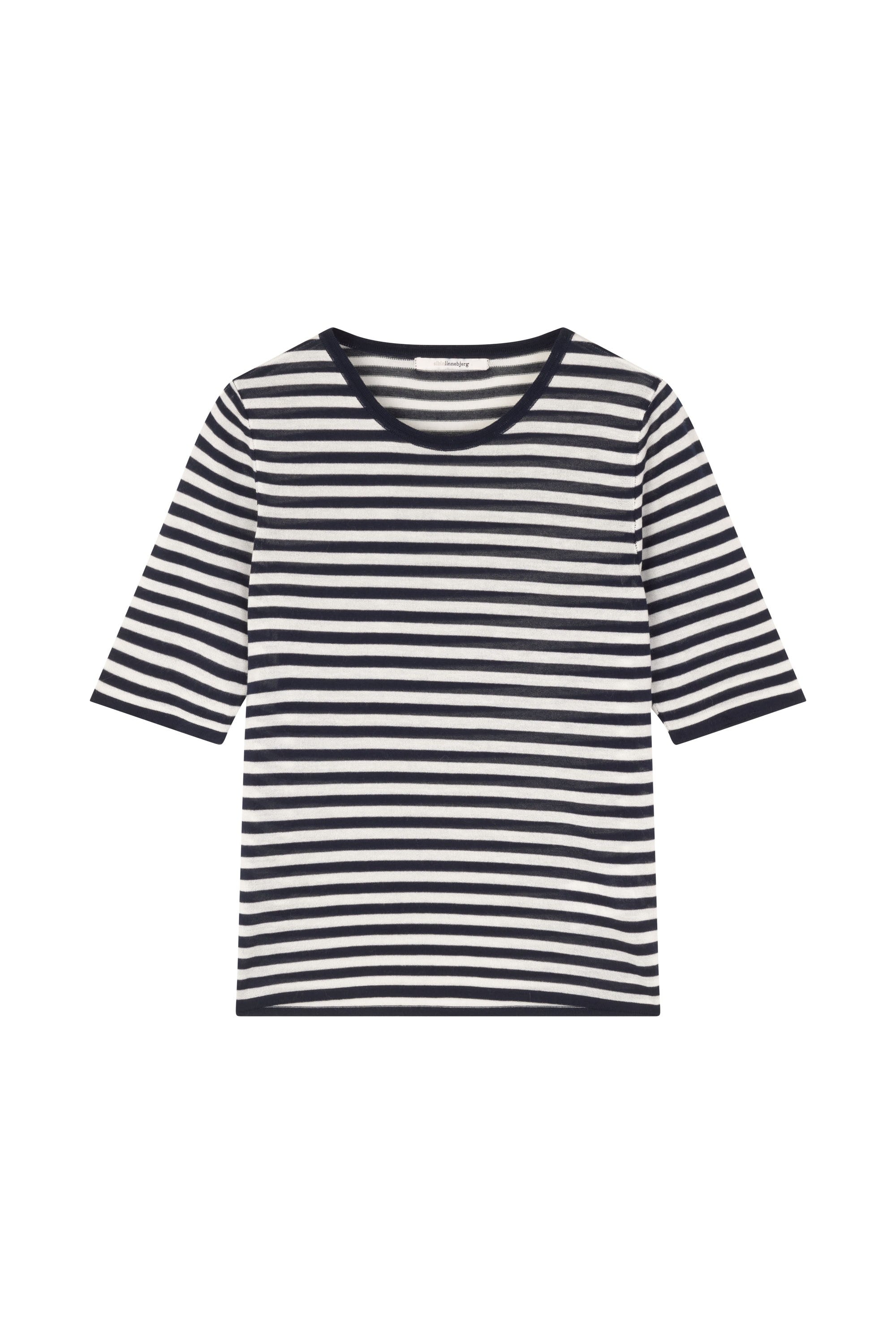 Sibin/Linnebjerg Kristin Striped T-Shirt - Navy / Off-White - RUM Amsterdam