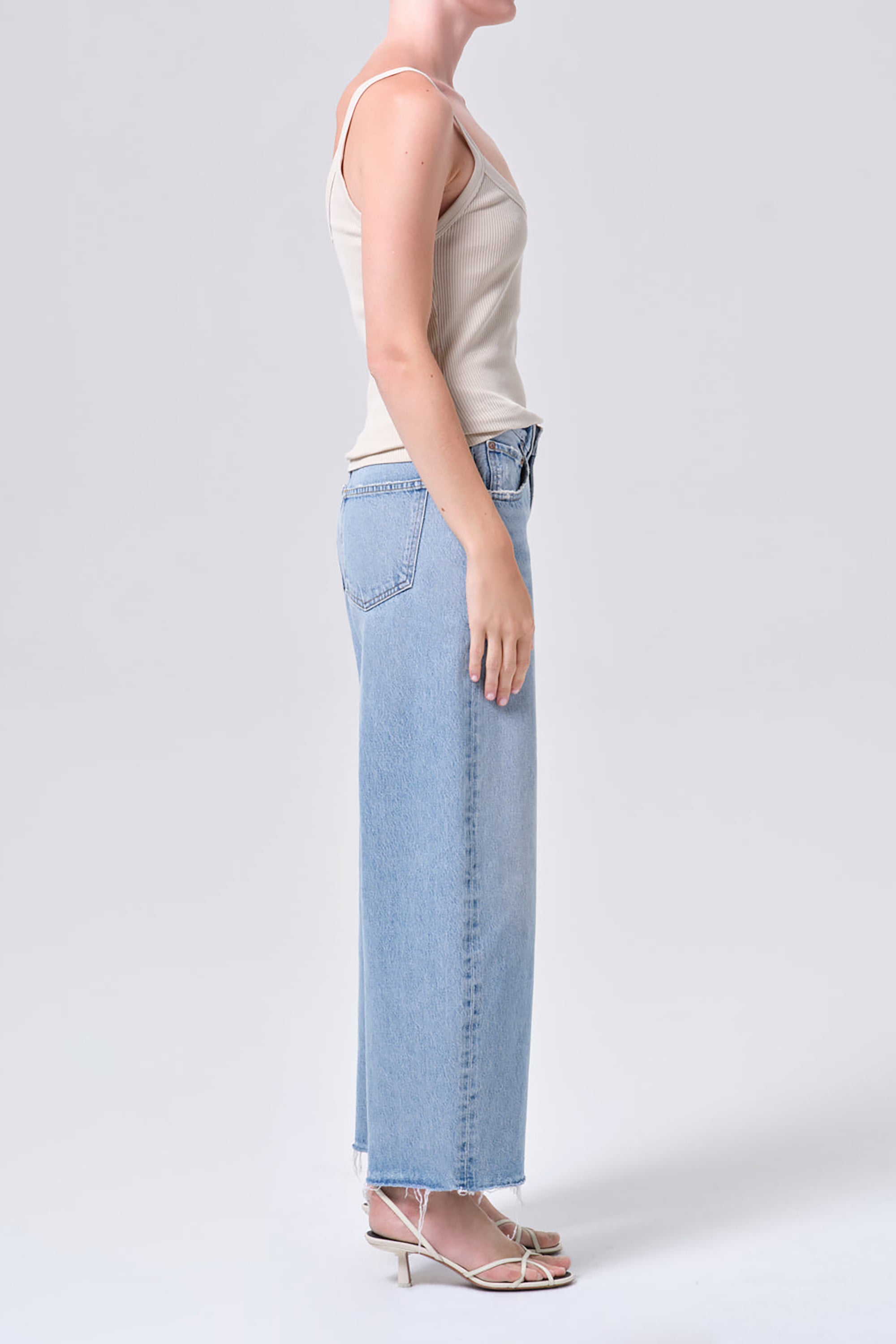 Low Curve Fray Jeans - Force