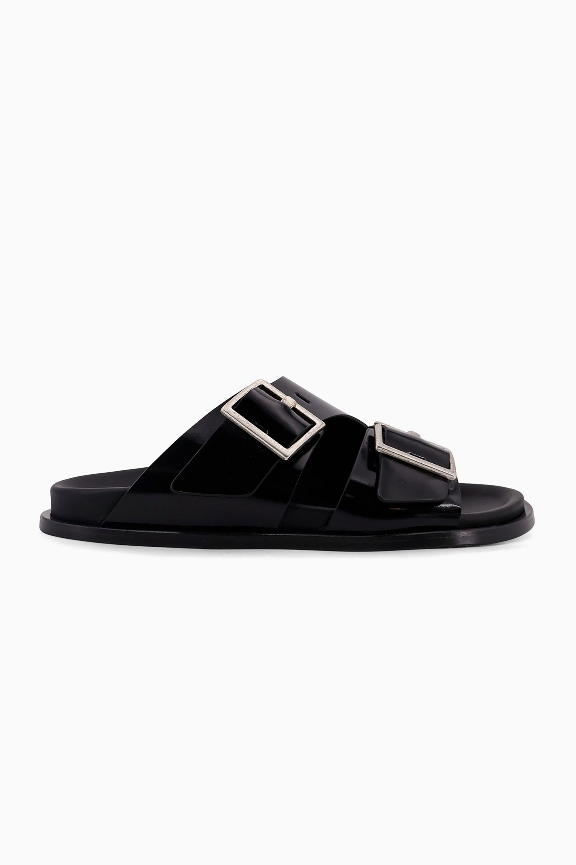Alba Leather Sandals - Black