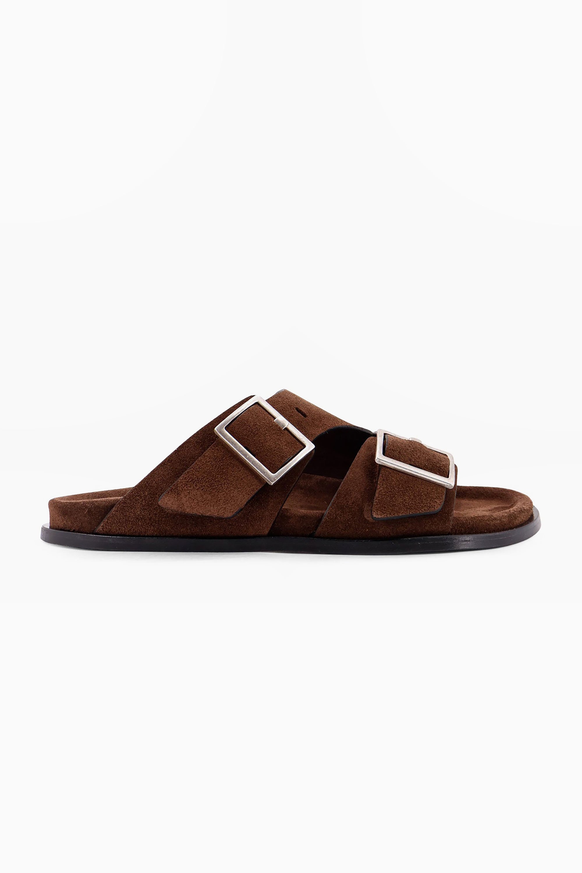 Alba Leather Sandals - Suede Brown