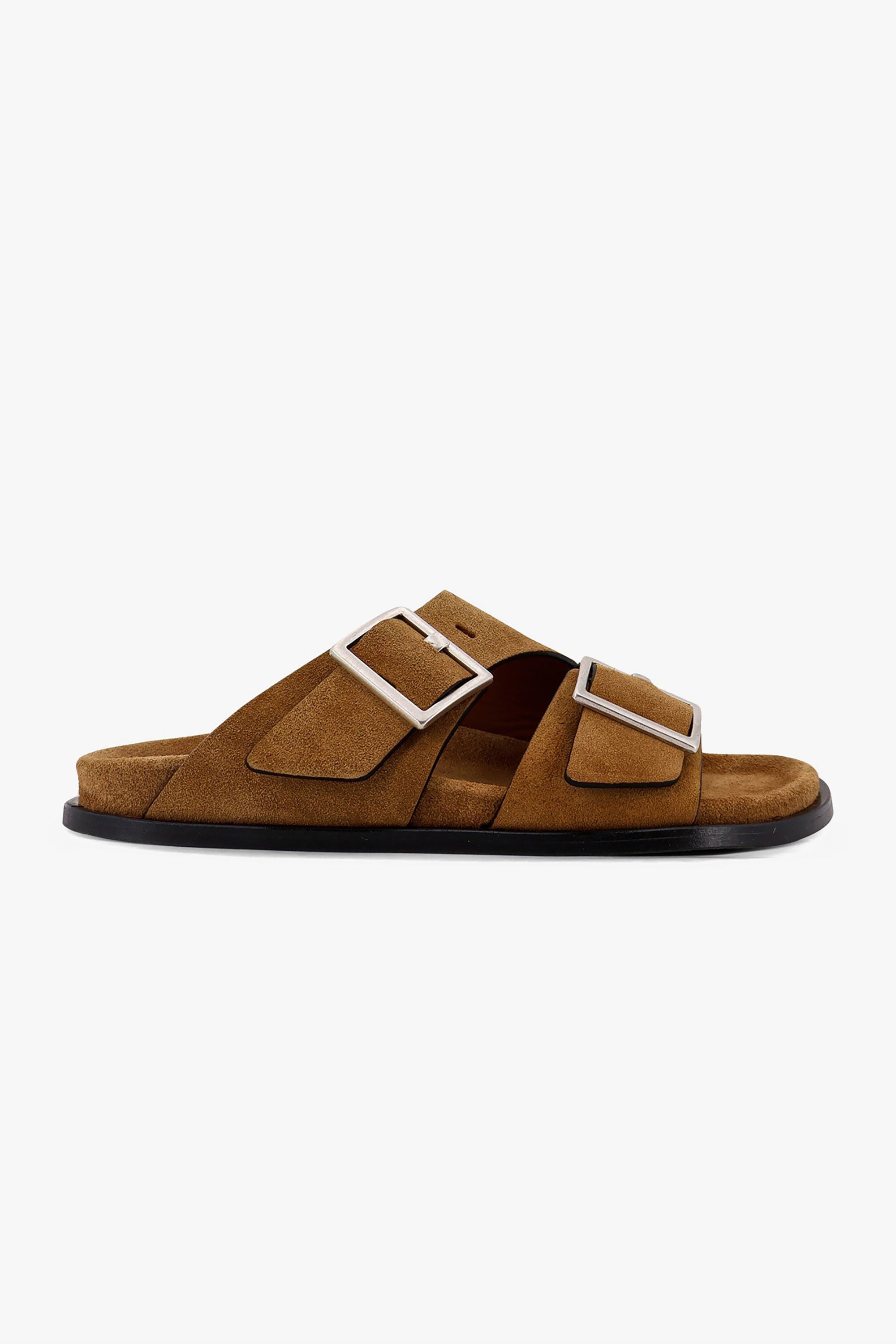 Alba Leather Sandals - Suede Tan