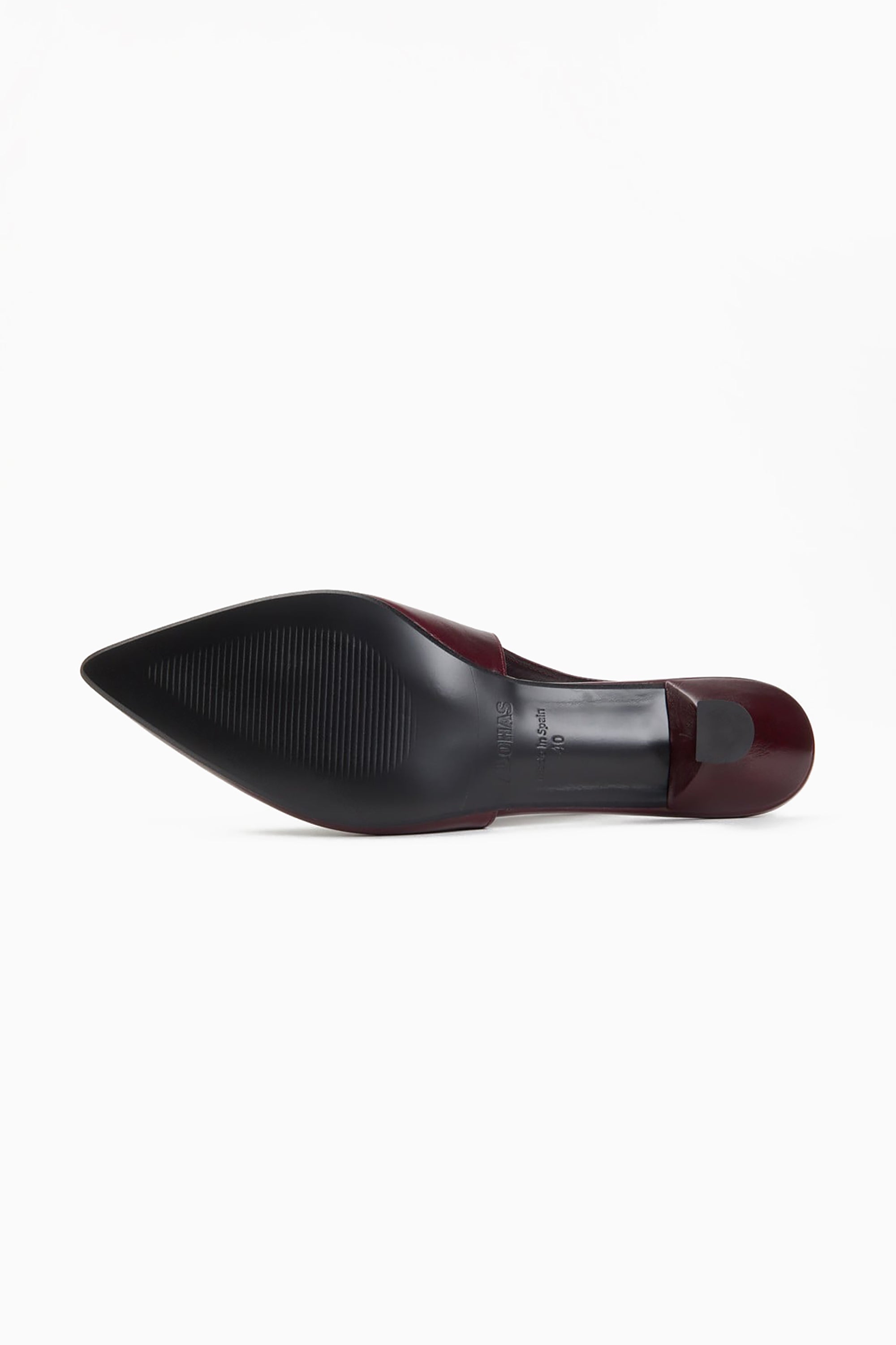 Eros Leather Pumps - Burgundy