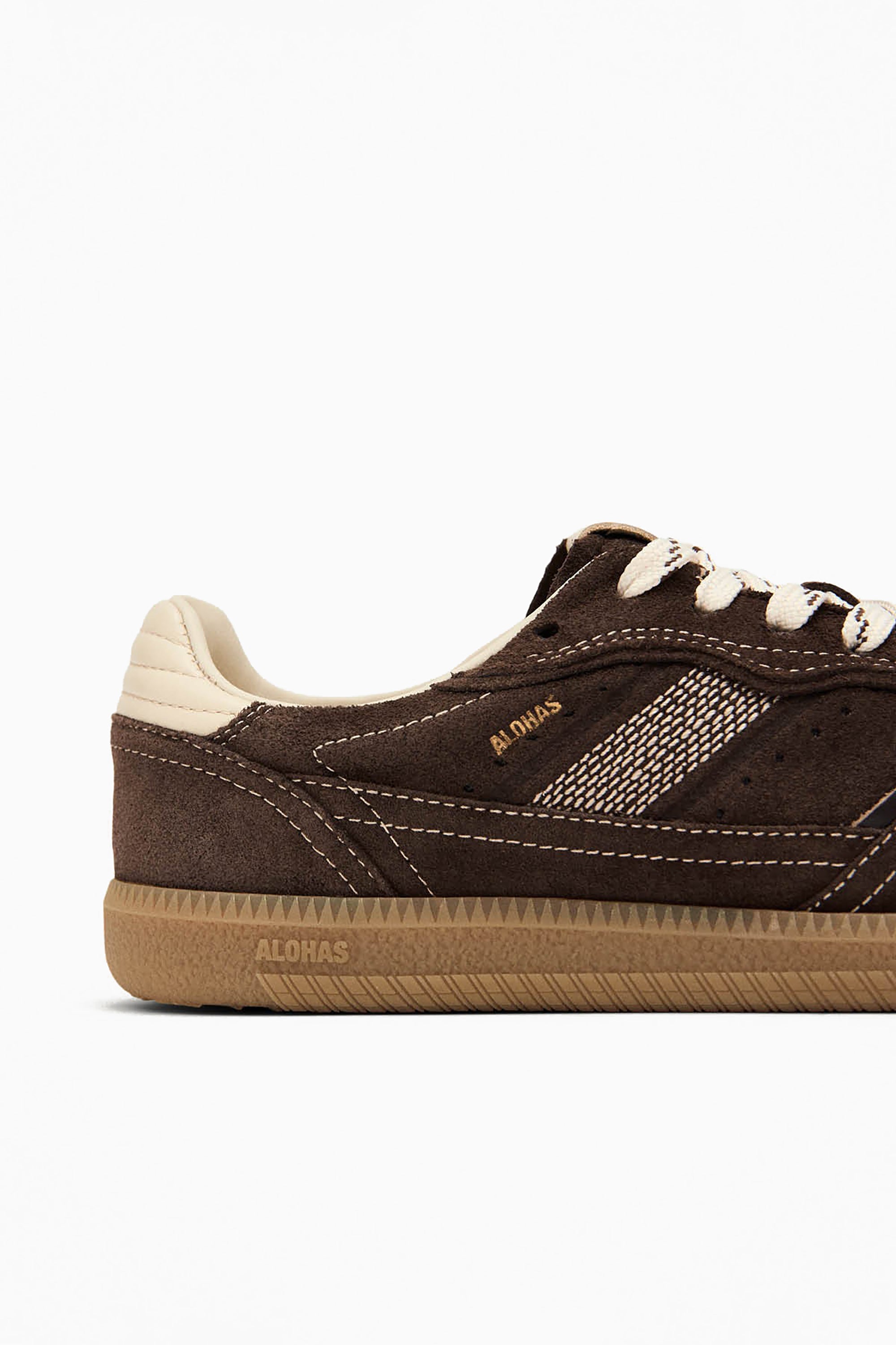 Tb.490 Leather Sneakers - Rife Chocolate Cream