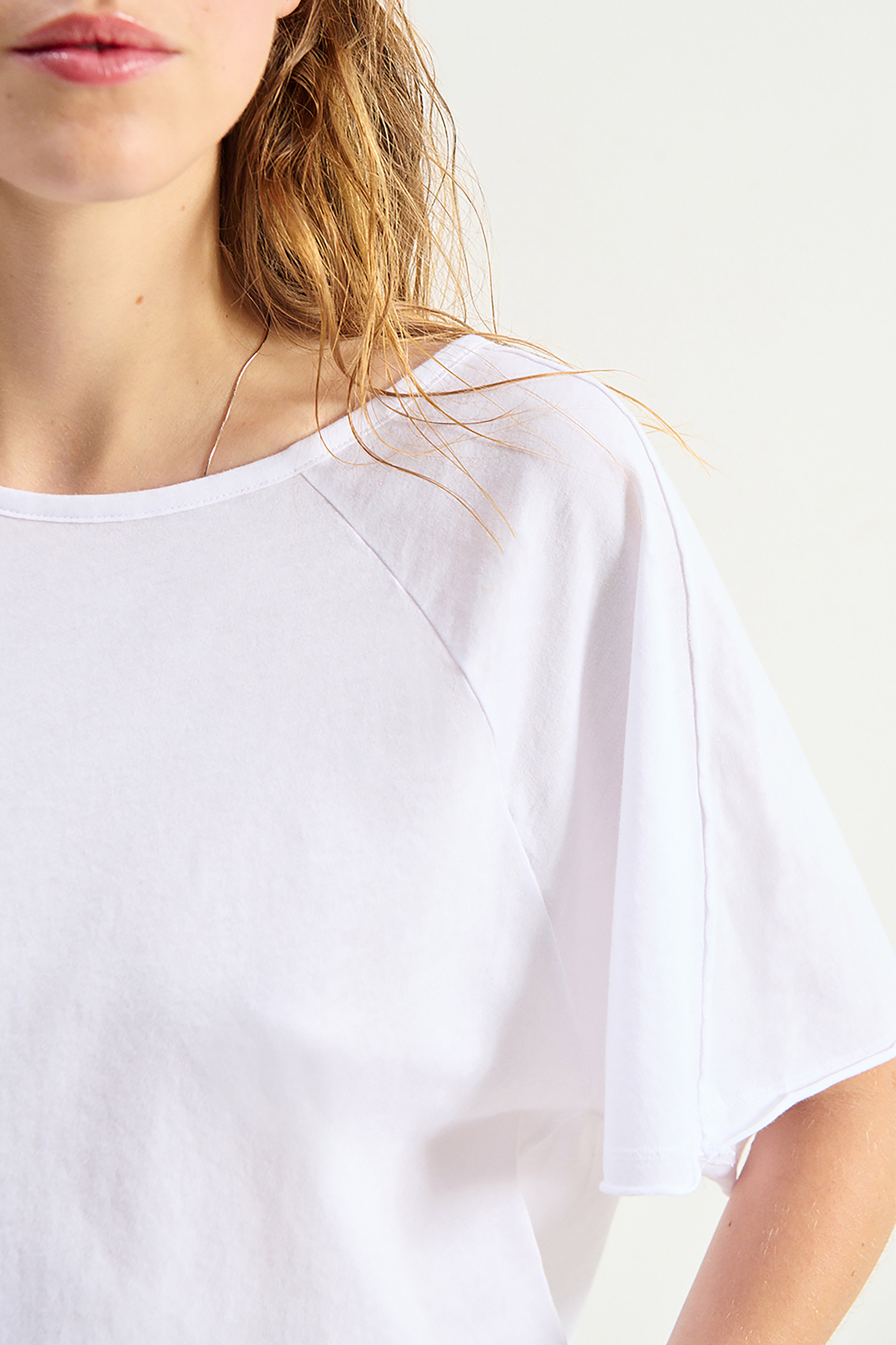 Apoly T-Shirt Boat Neck - White