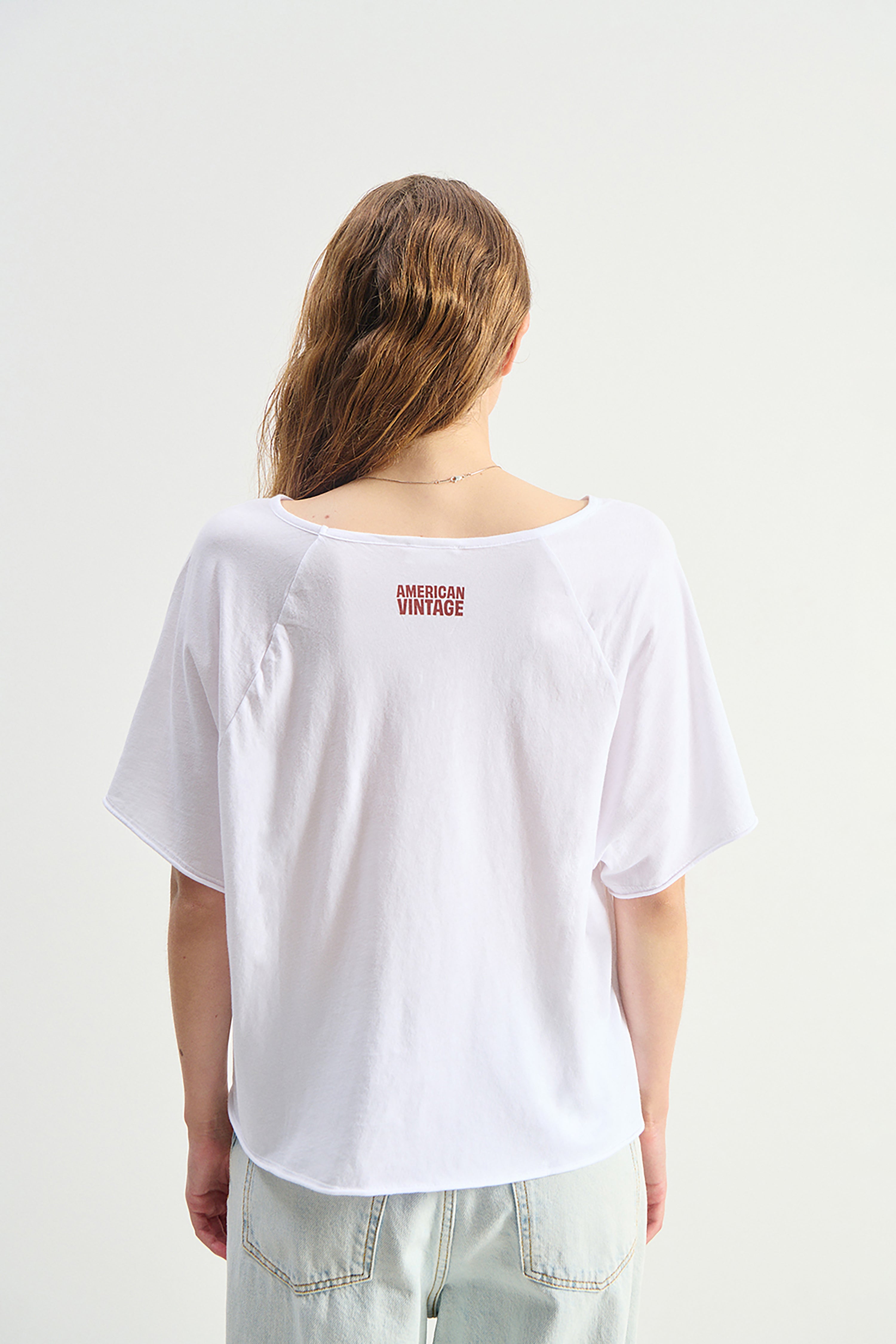 Apoly T-Shirt Boat Neck - White