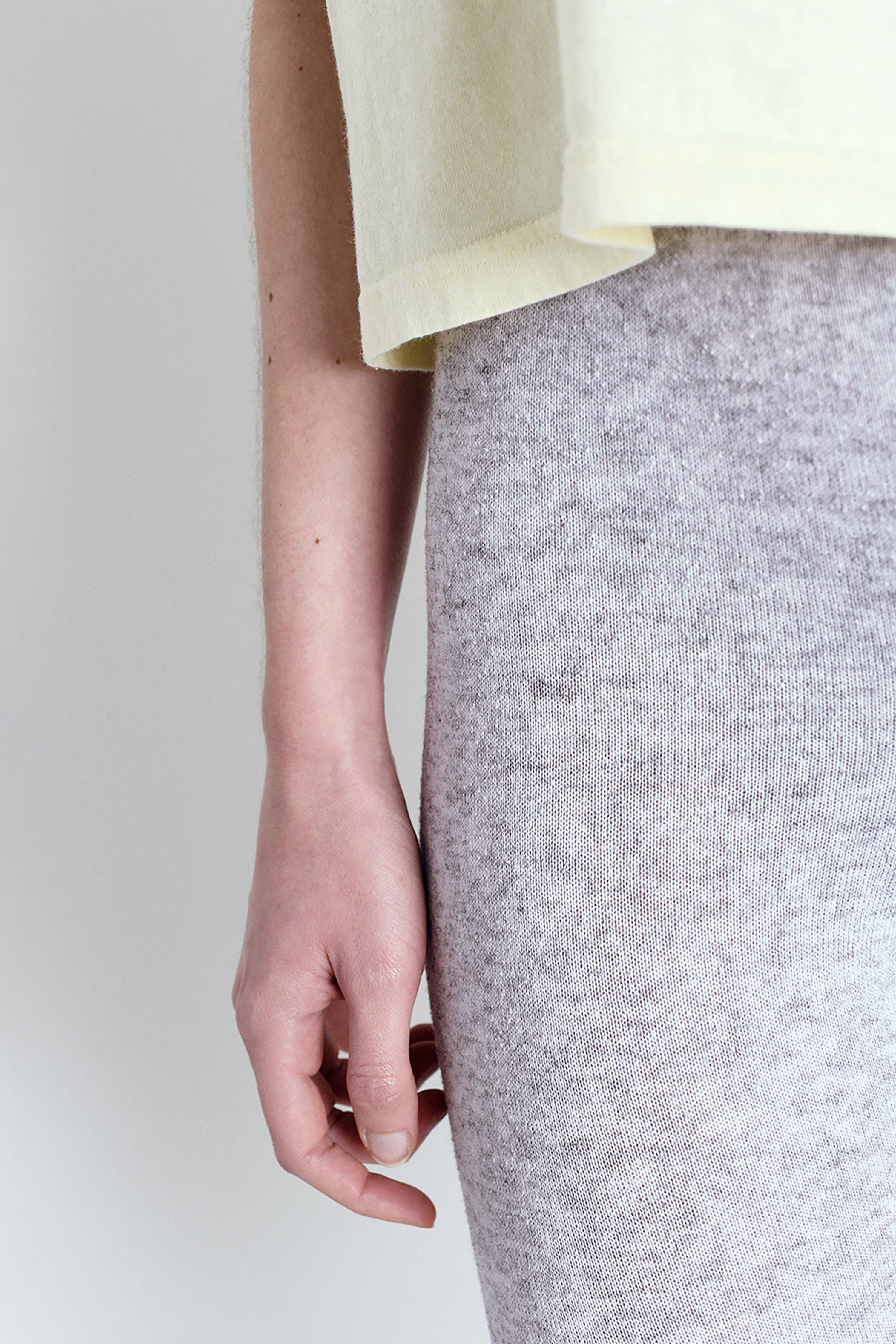 Evona Legging - Light Grey Melange