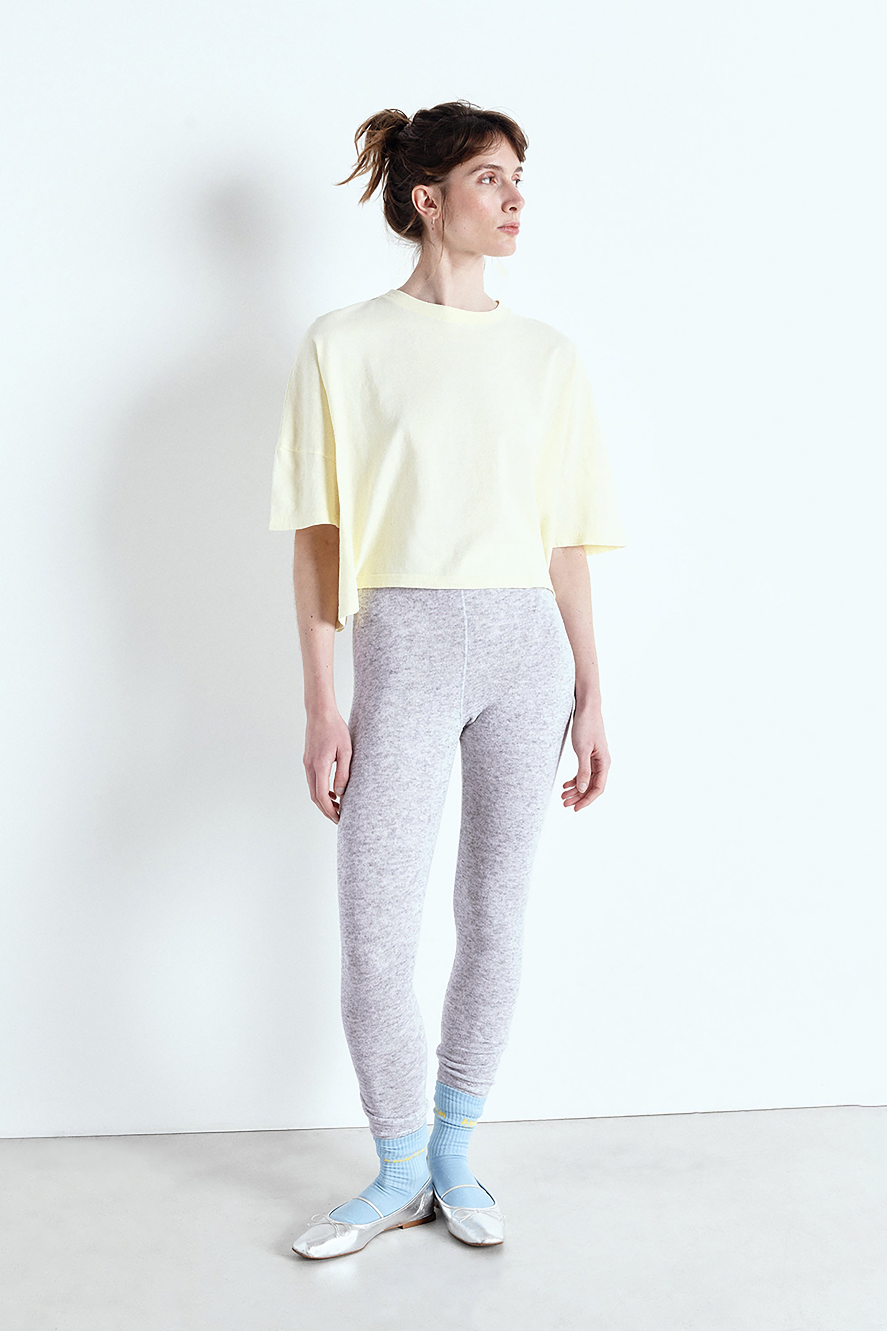 Evona Legging - Light Grey Melange
