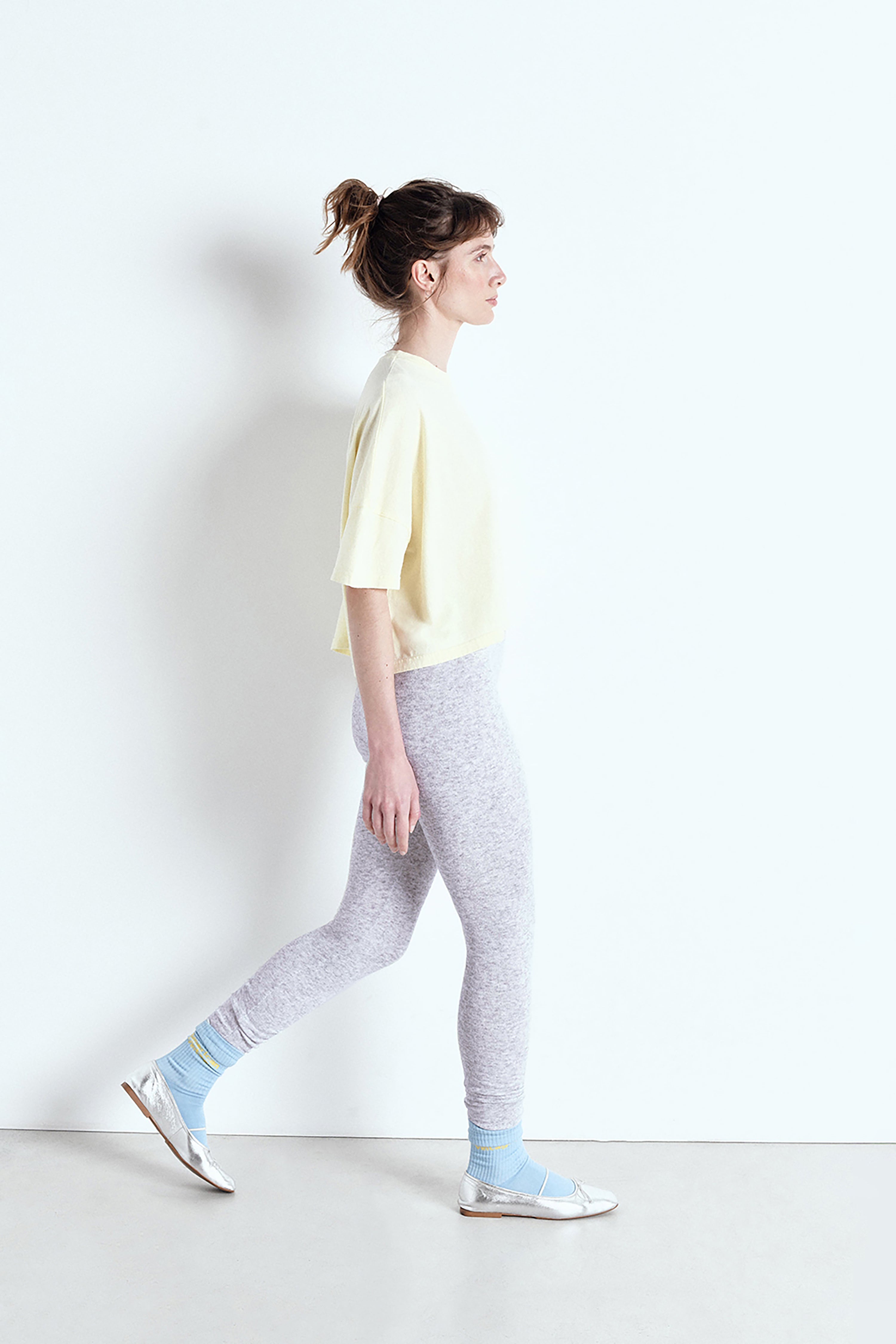 Evona Legging - Light Grey Melange