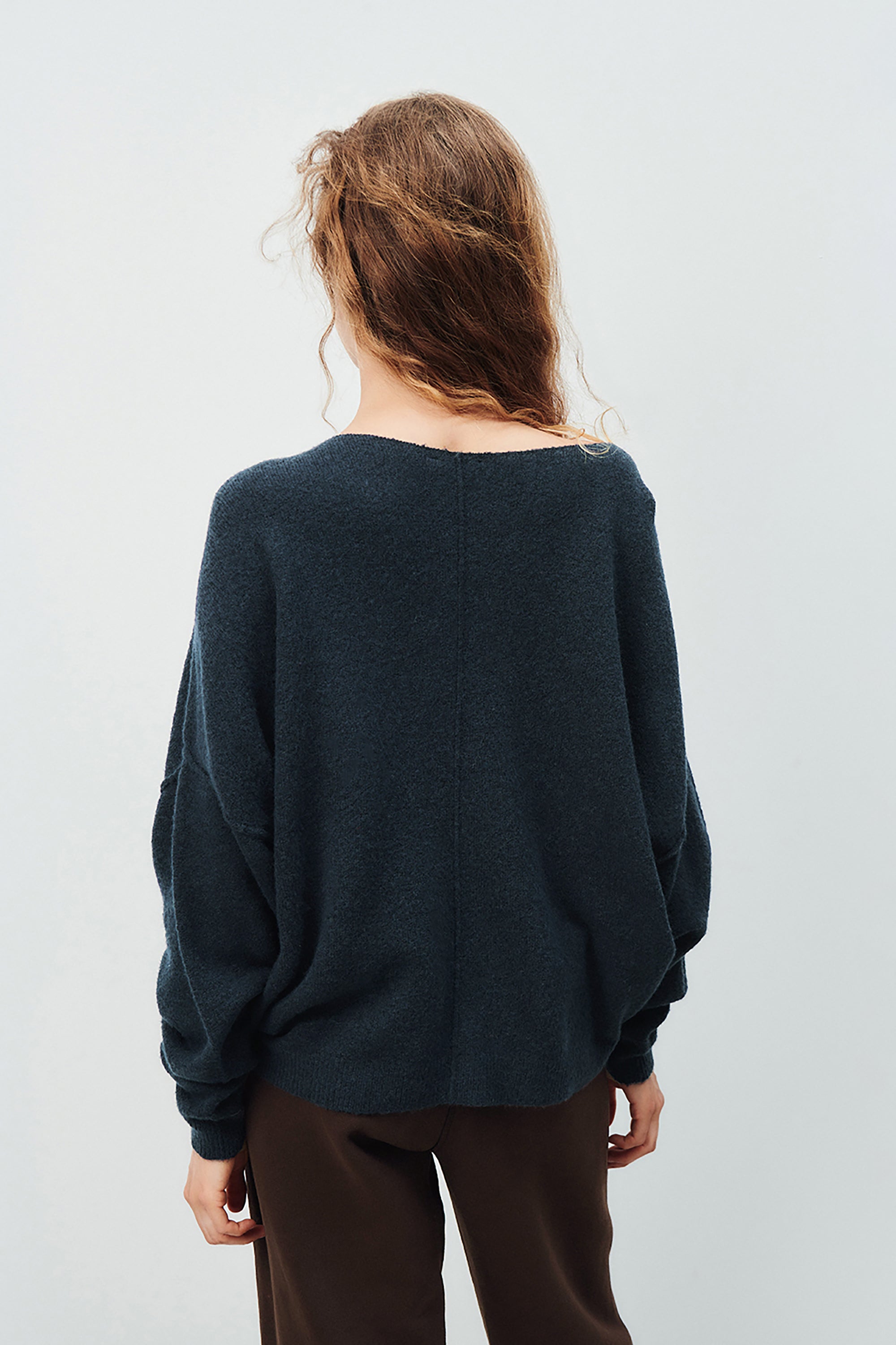 Damsville Jumper - Navy Blue Black Melange