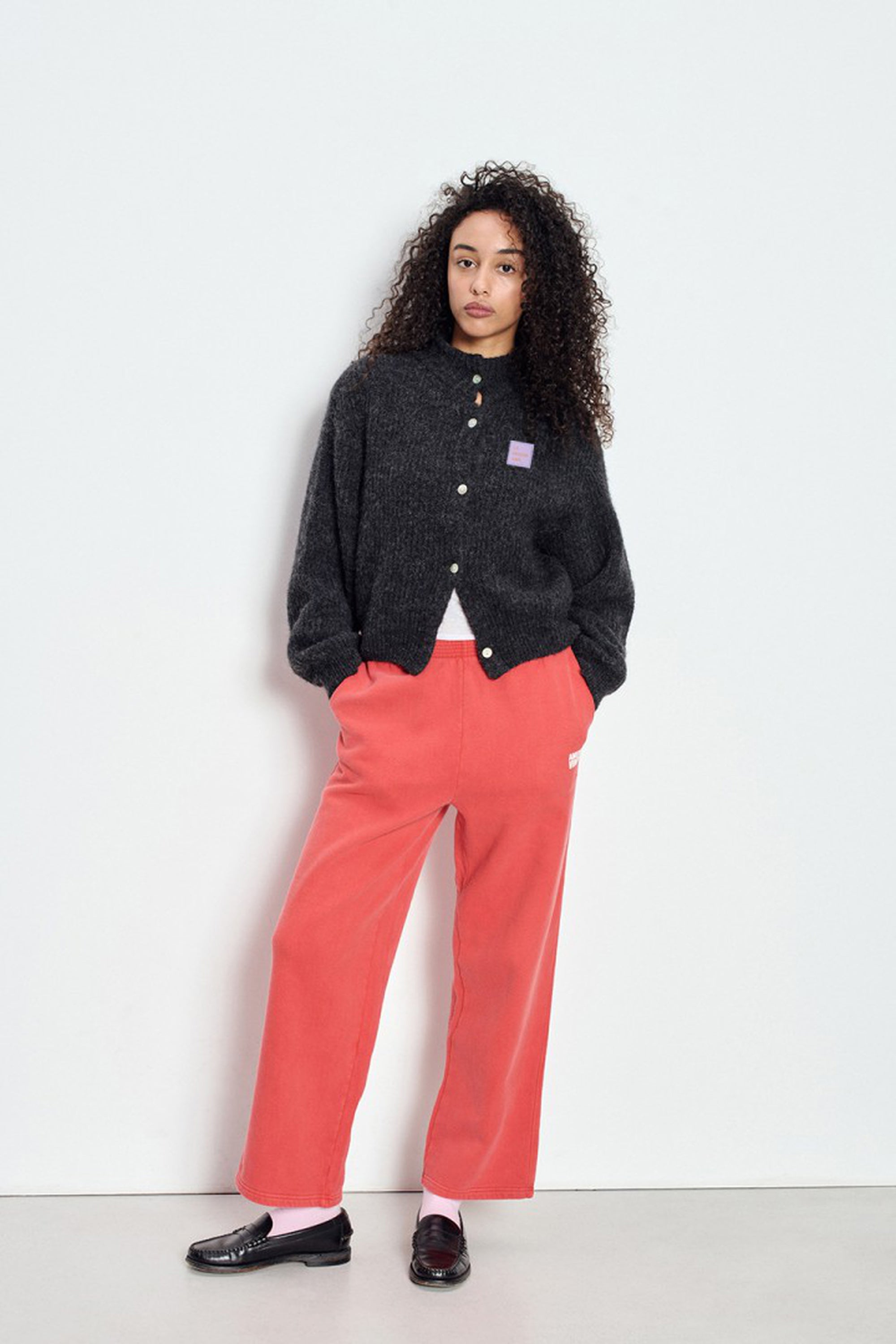 East Button-Up Cardigan - Charcoal Melange