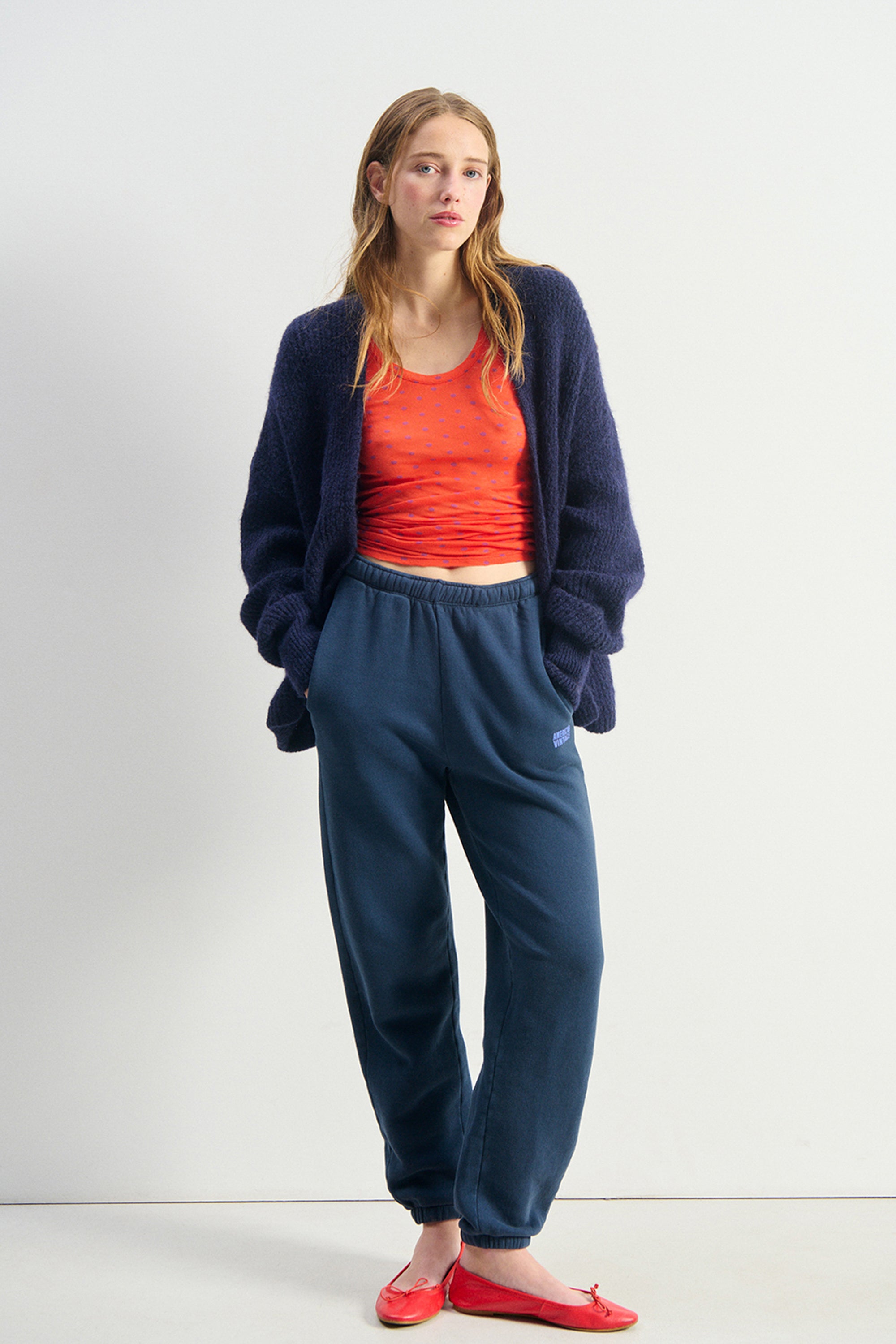 East Cardigan - Navy Melange
