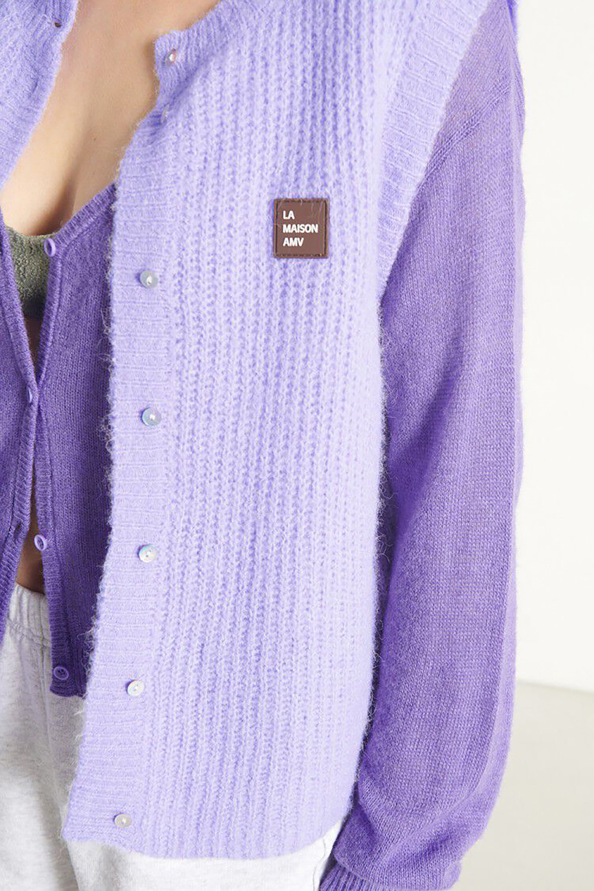 East Cardigan - Pastel Lavender Melange