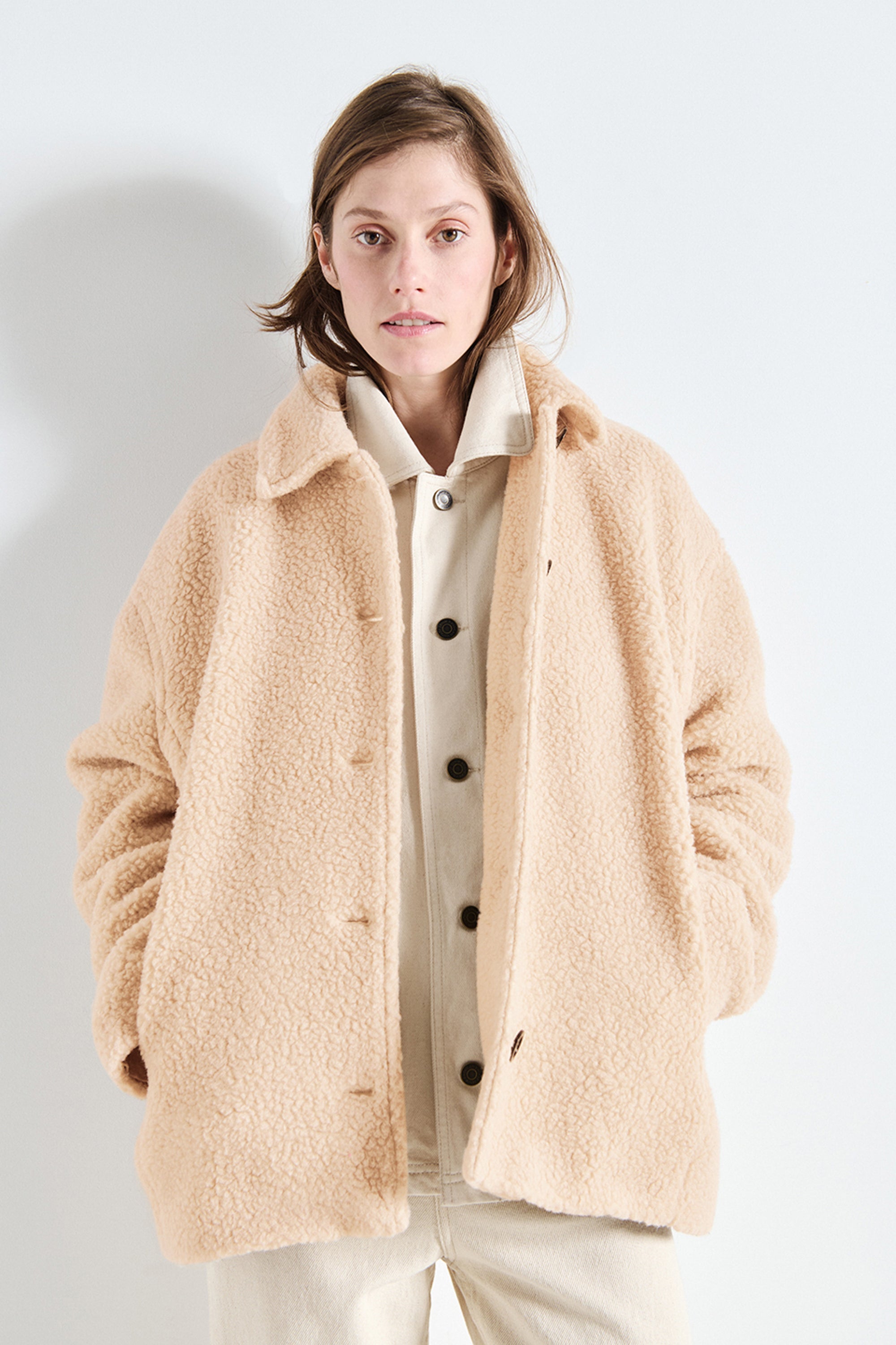 Gomaz Coat - Taupe Melange
