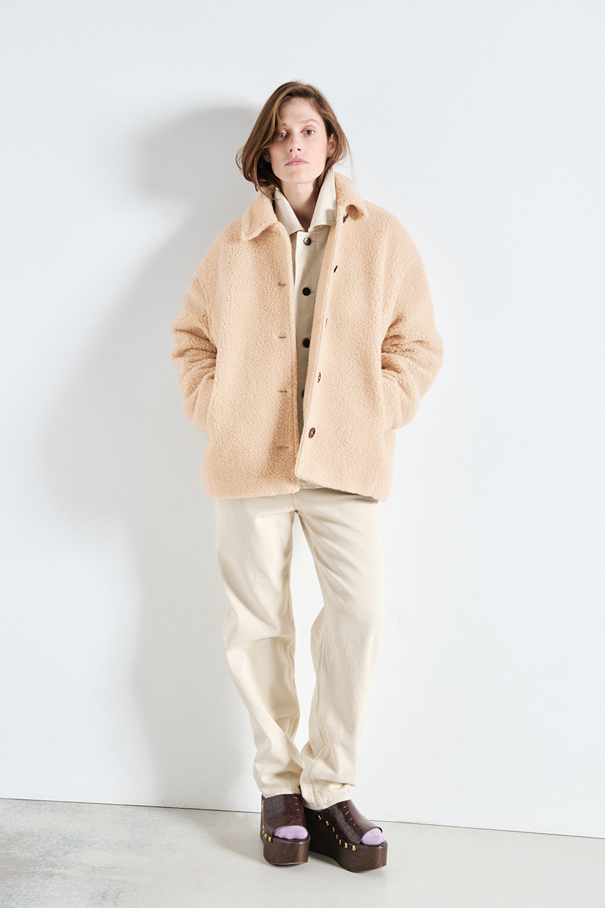 Gomaz Coat - Taupe Melange