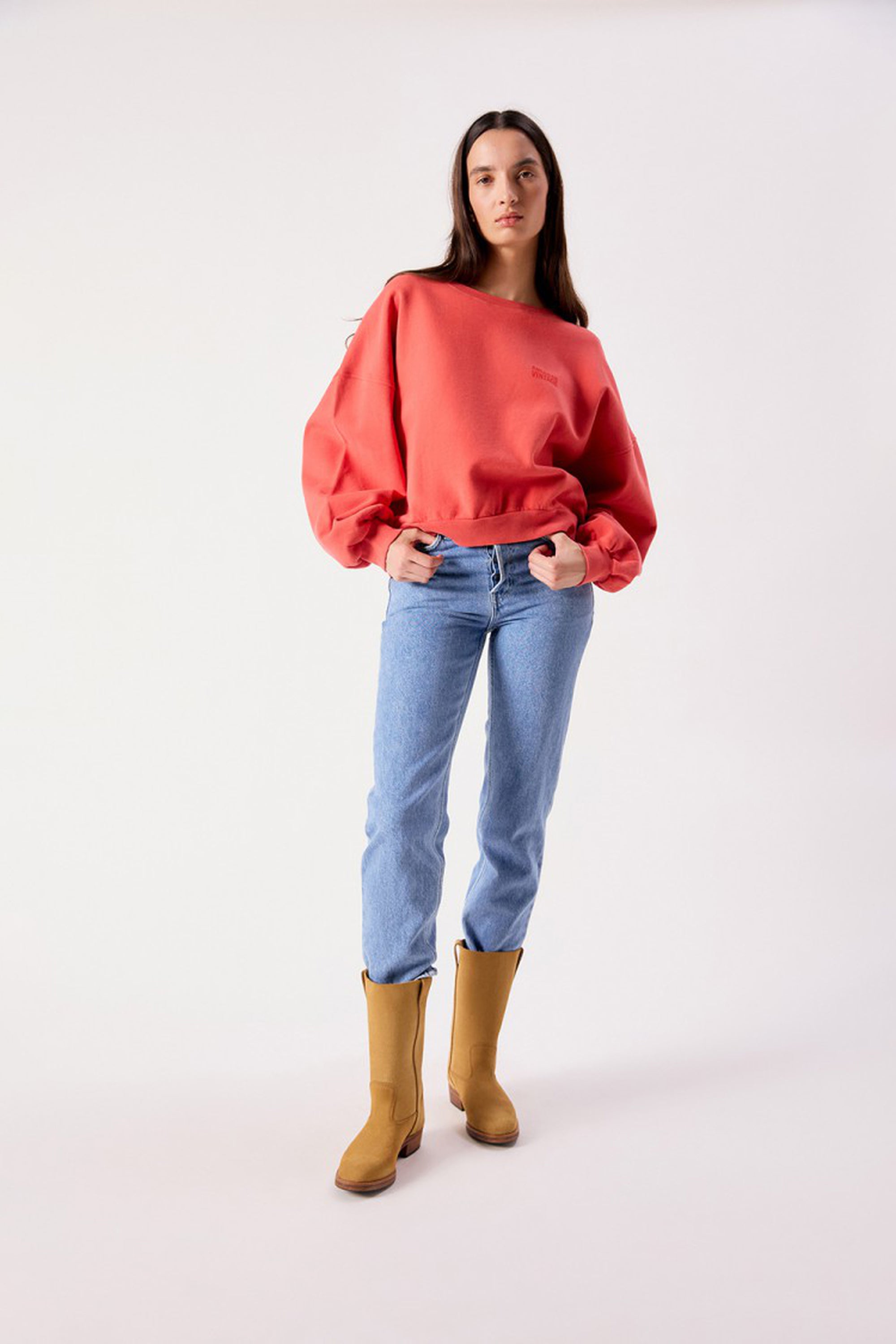 Jitbay Sweatshirt - Vintage Vermilion