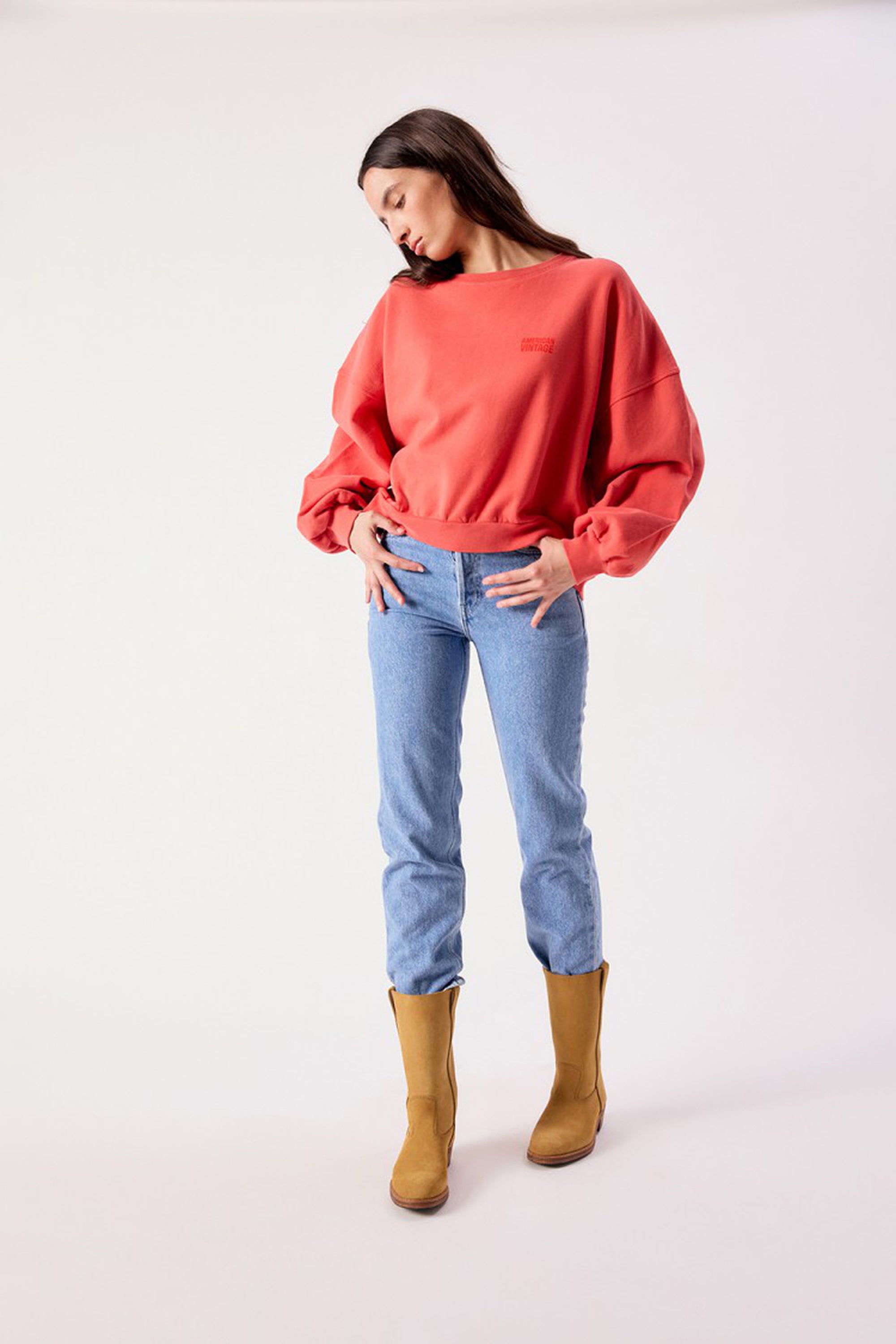 Jitbay Sweatshirt - Vintage Vermilion