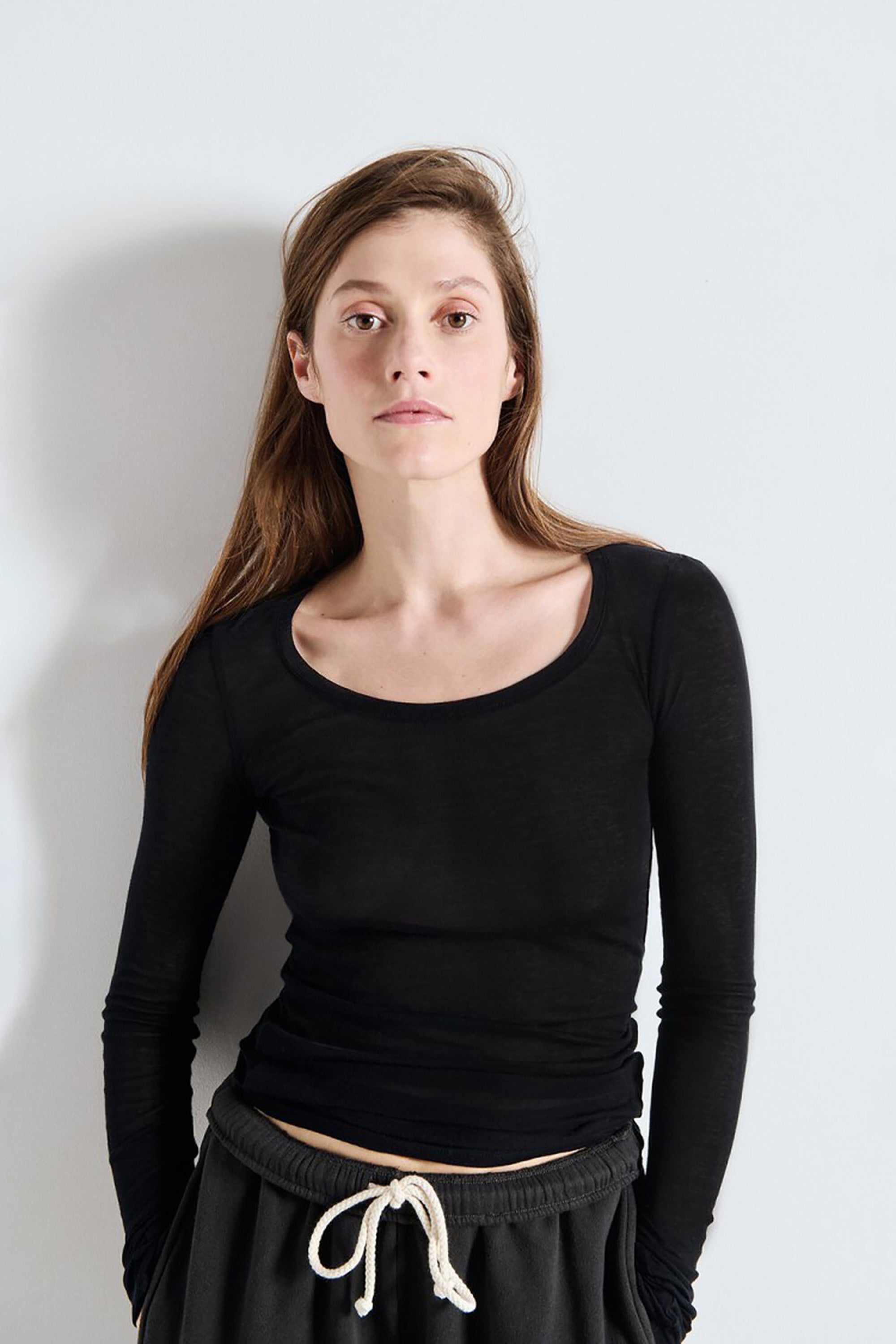 Massachusetts T-Shirt LS - Black